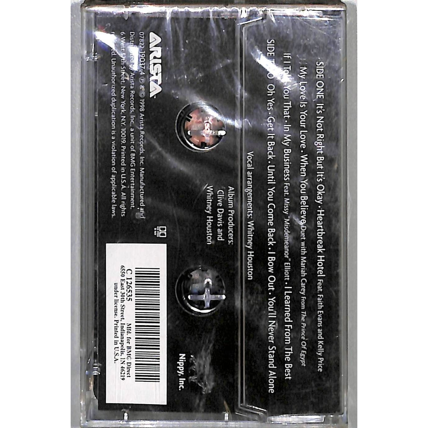 Whitney Houston: "My Love is Your Love" 1998 Brand New Sealed Cassette