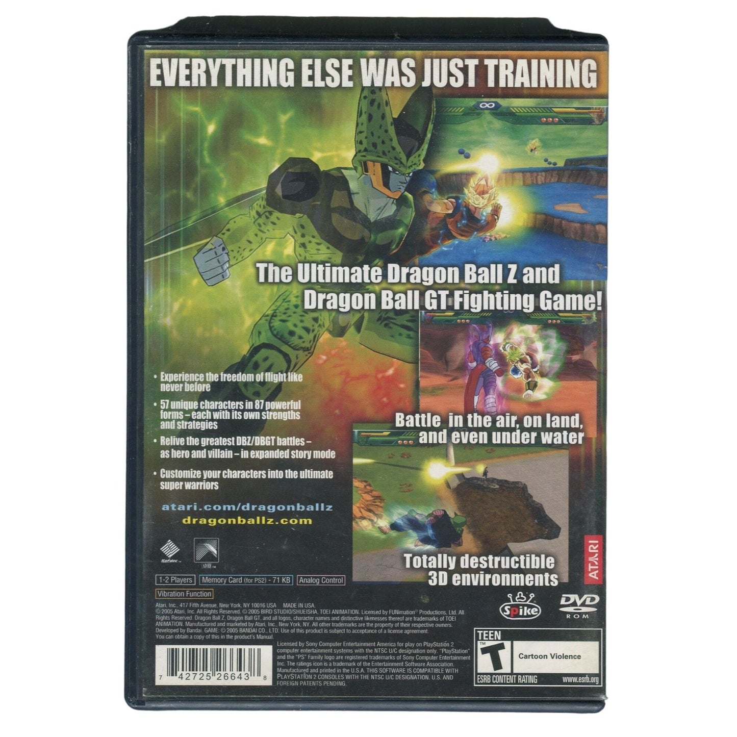 Dragonball Z Budokai Tenkaichi PS2 PlayStation 2