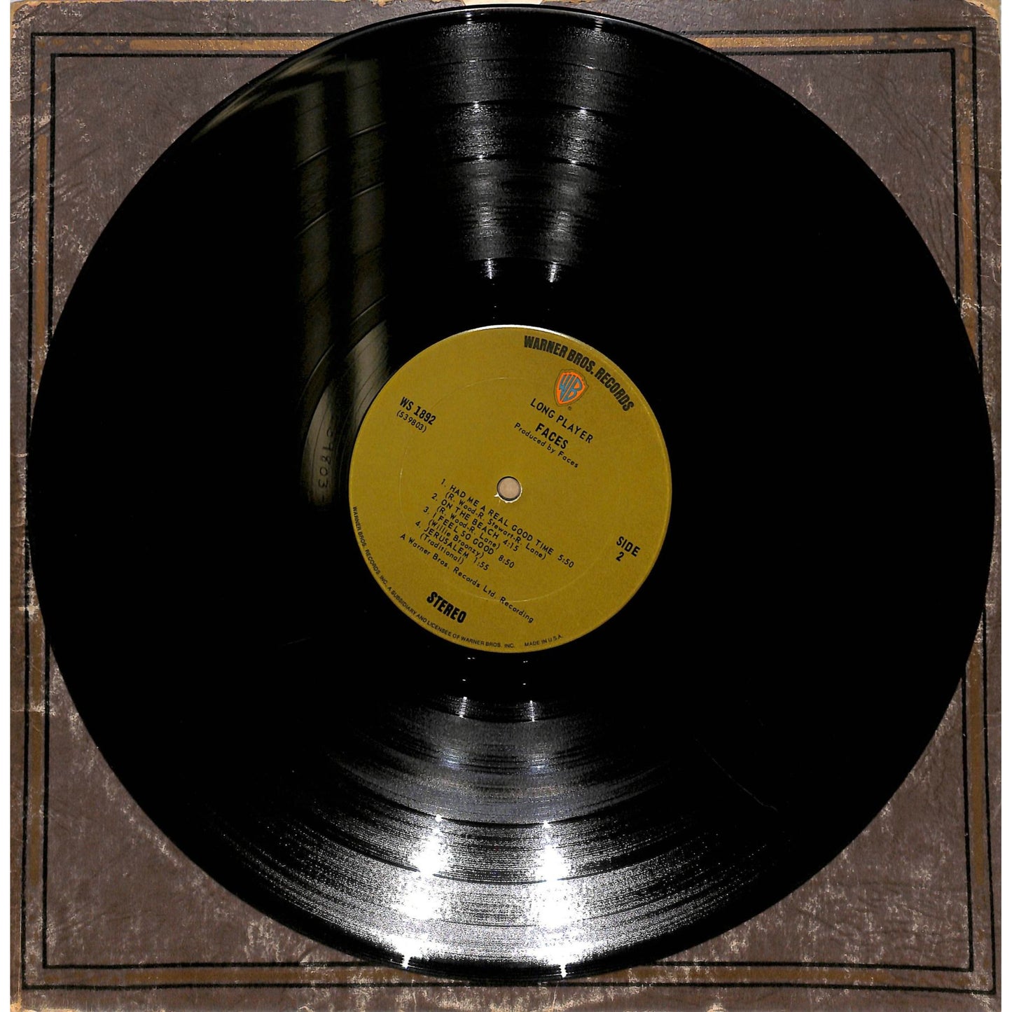 Faces Long Player (1971) WS -1892 Record