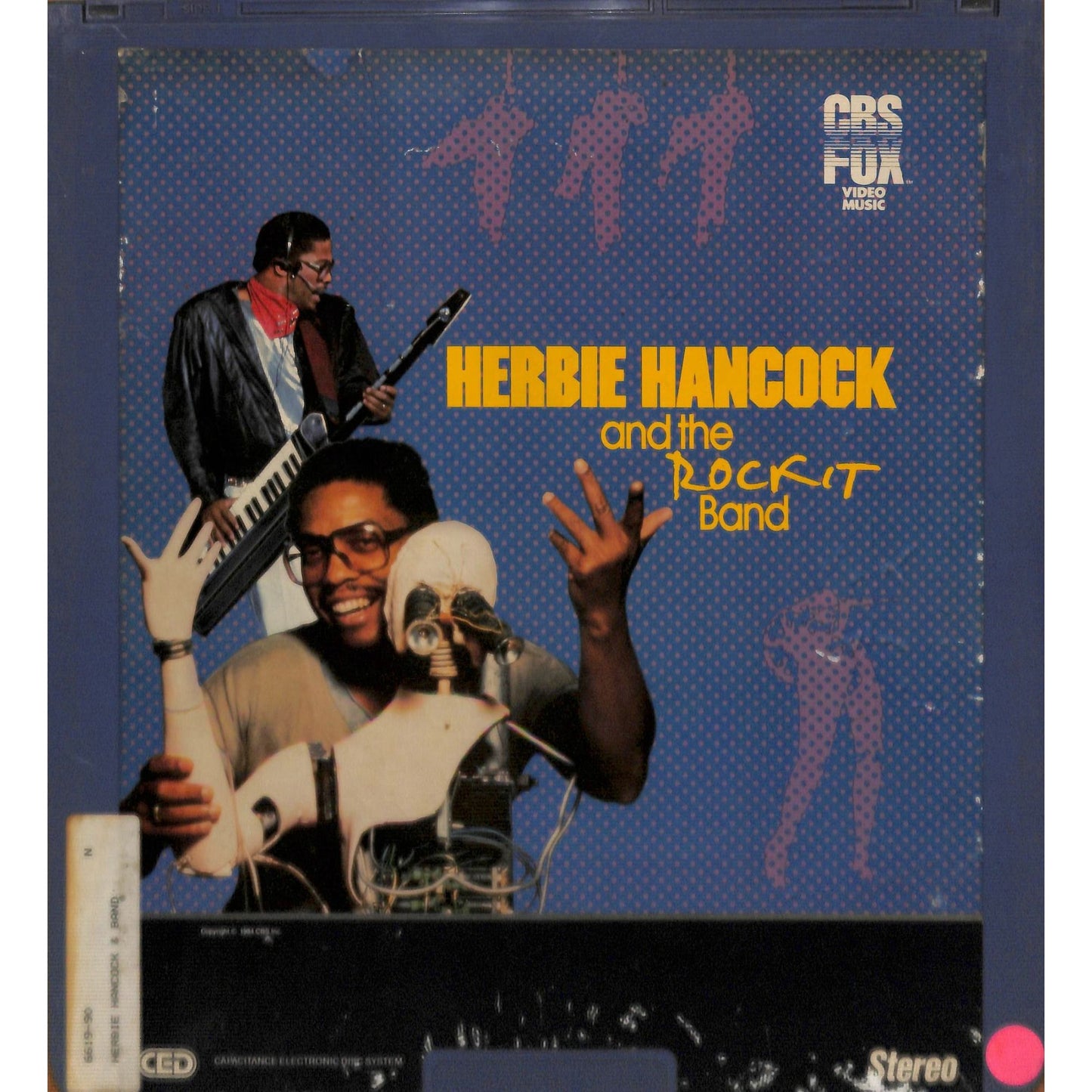 Herbie Hancock and the Rock it Band (1984) CED RCA SelectaVision TESTED WORKING