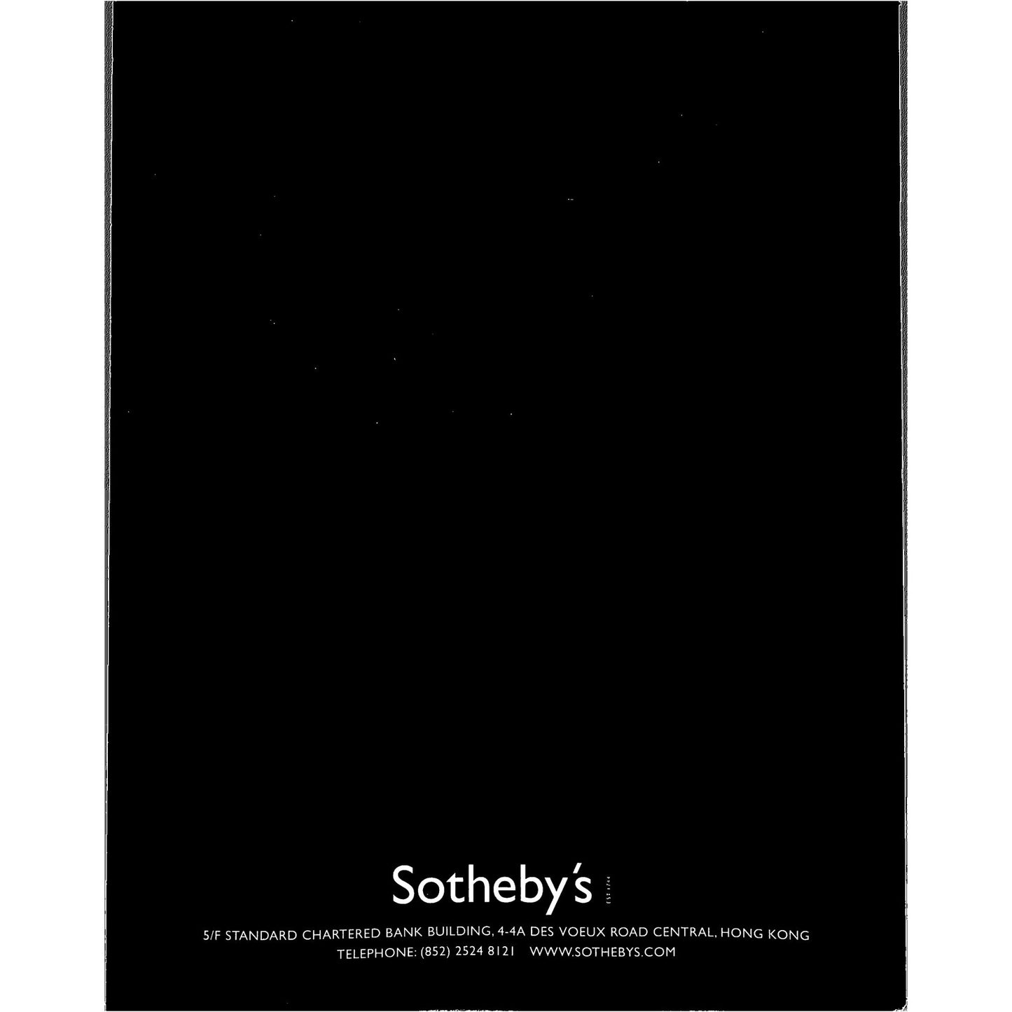 Sotheby's Fine Chinese Paintings Art Auction Catalog October 27, 2003