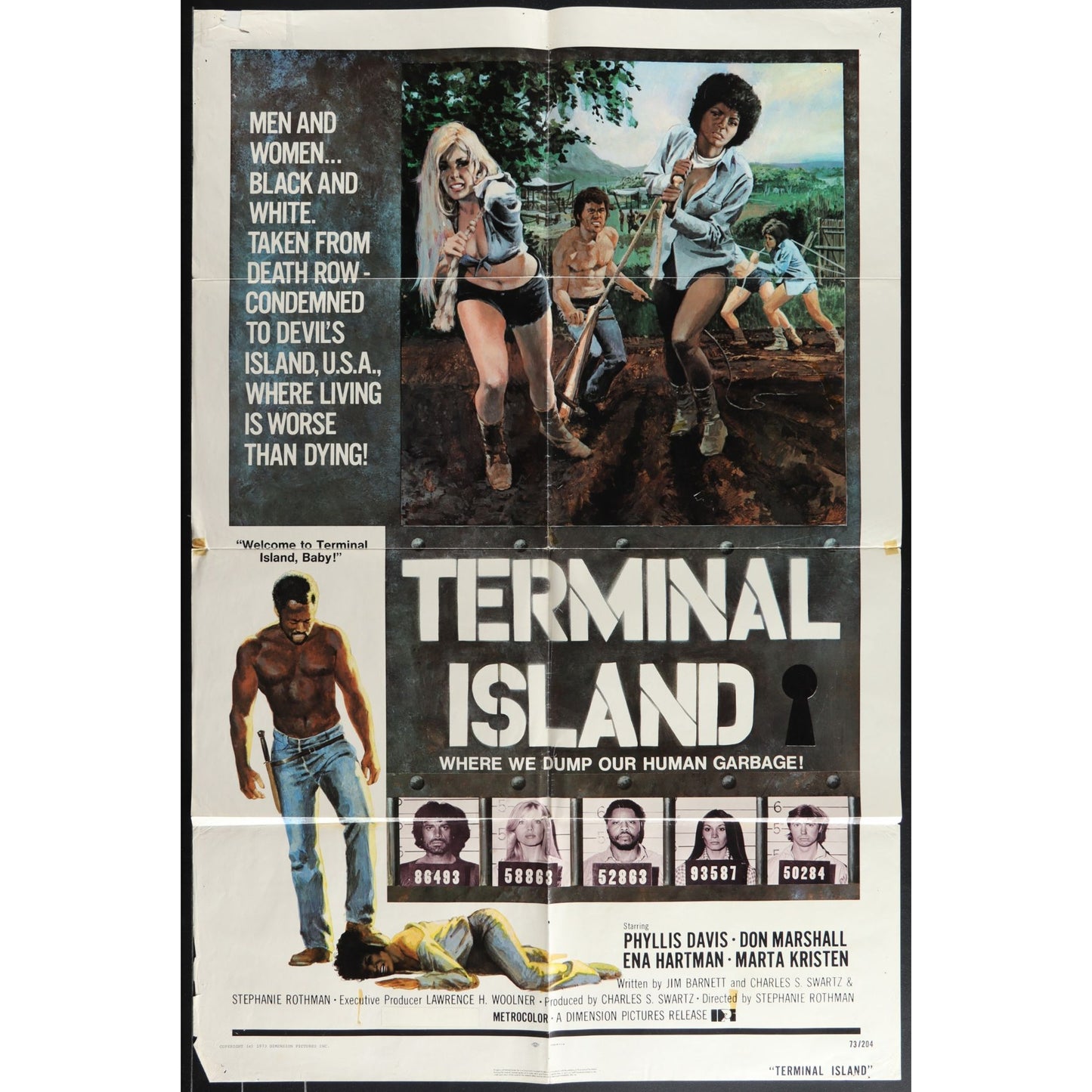 Terminal Island (1973) Original Movie Poster 27x41