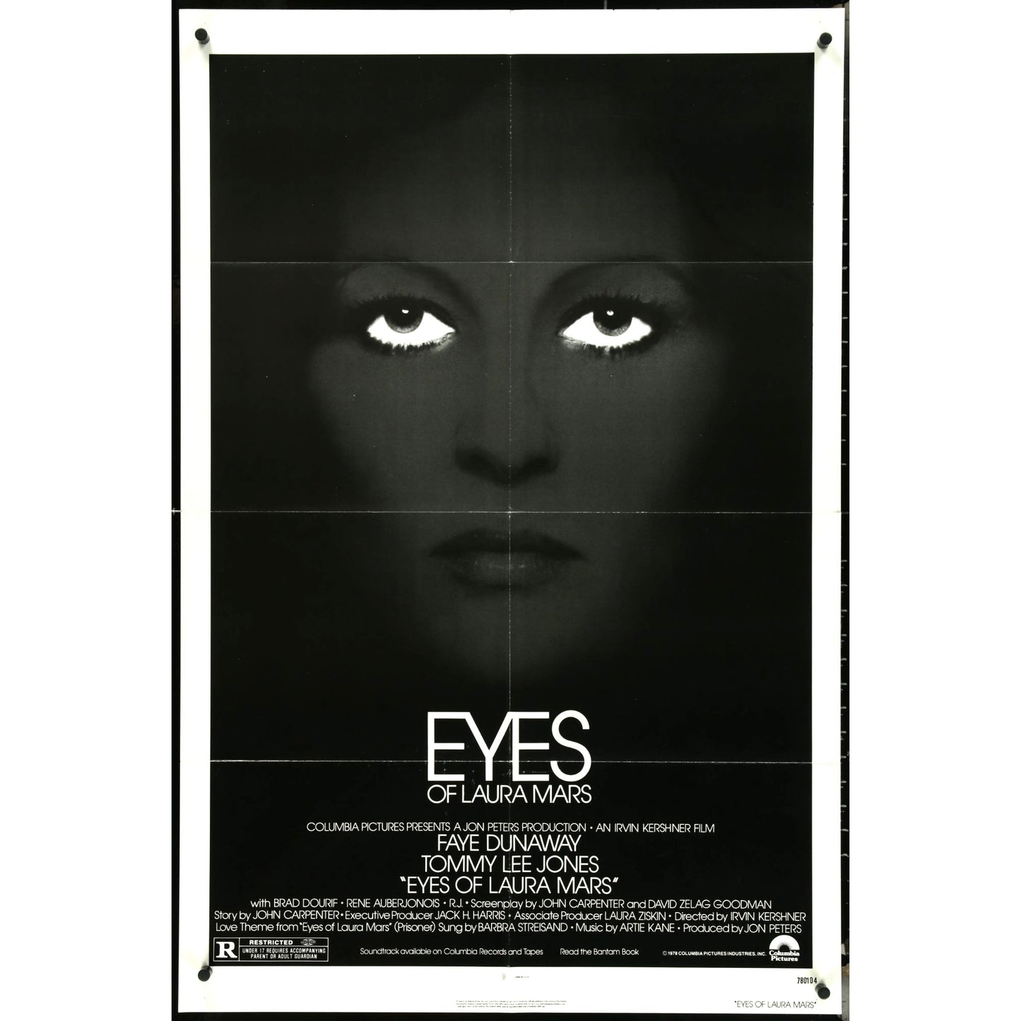 Eyes of Laura Mars (1978) Original Movie Poster One-Sheet 27x41 Folded EM1A9