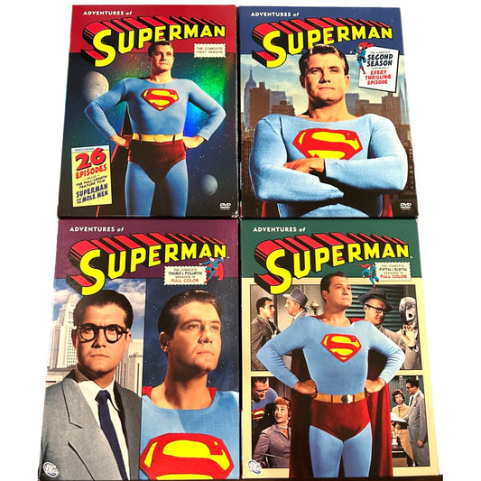 Adventures of Superman The Complete Collection DVD Set Seasons 1-6 George Reeves