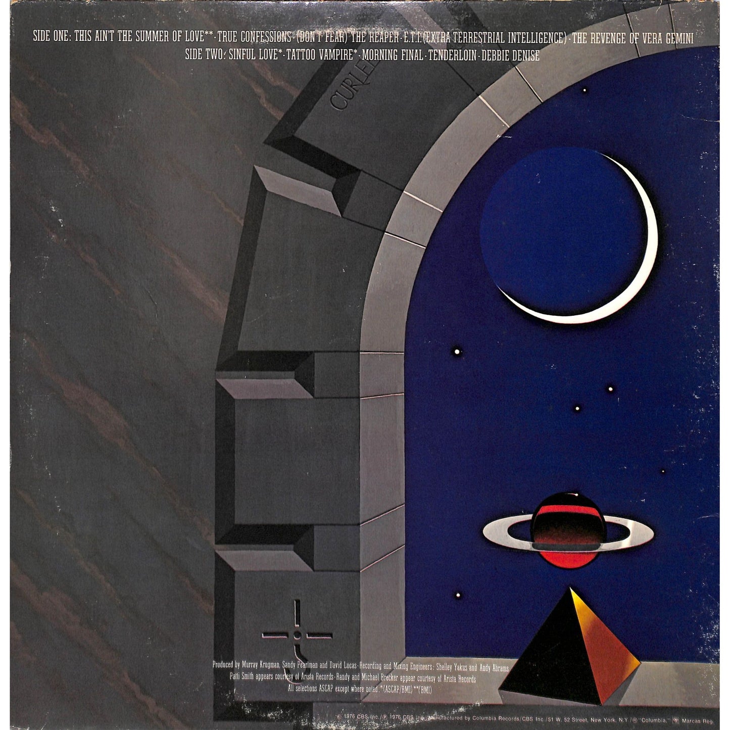 Blue Oyster Cult - Agents of Fortune Vinyl Record PC 34164