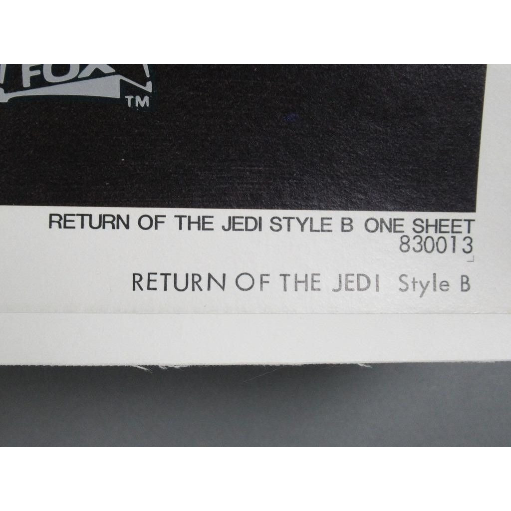 Return of the Jedi (1983) Original Style-B One-Sheet Linenbacked Movie Poster