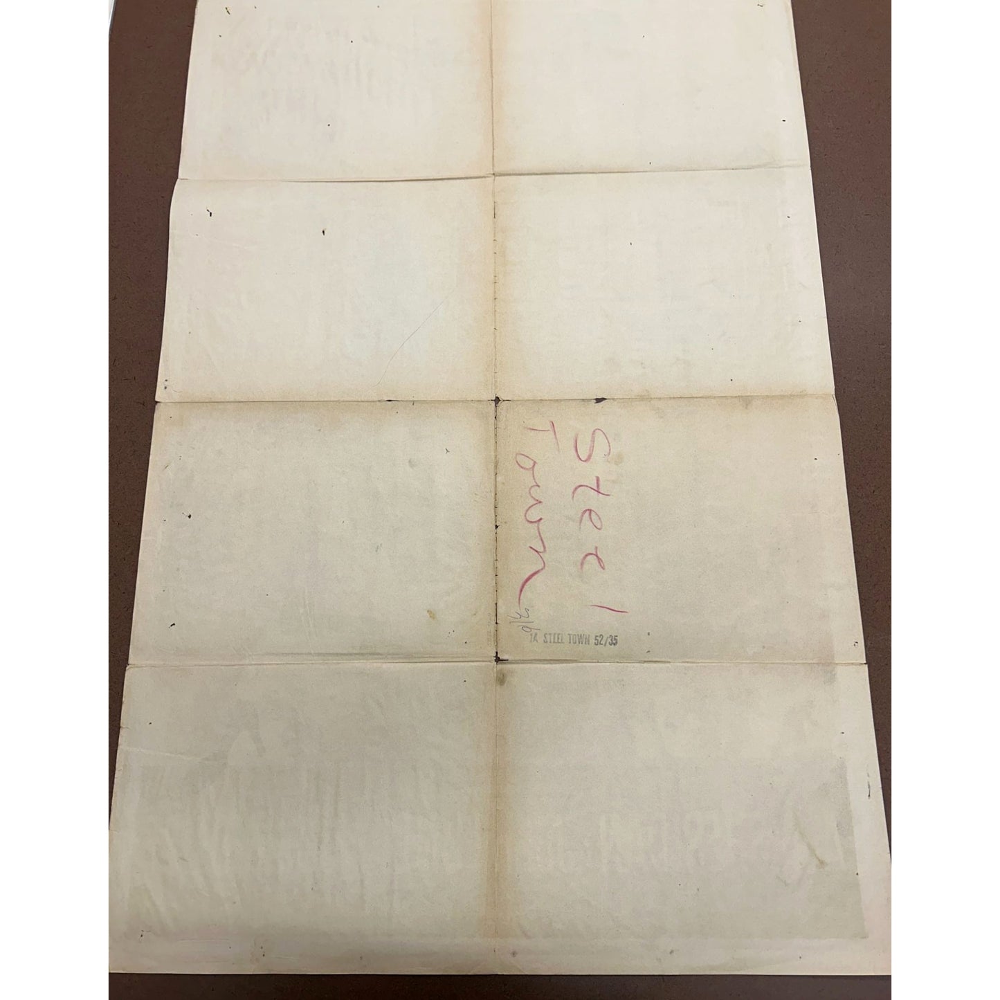 Steel Town (1952) Original Movie Poster 27x41 Folded George Sherman Ann Sheridan