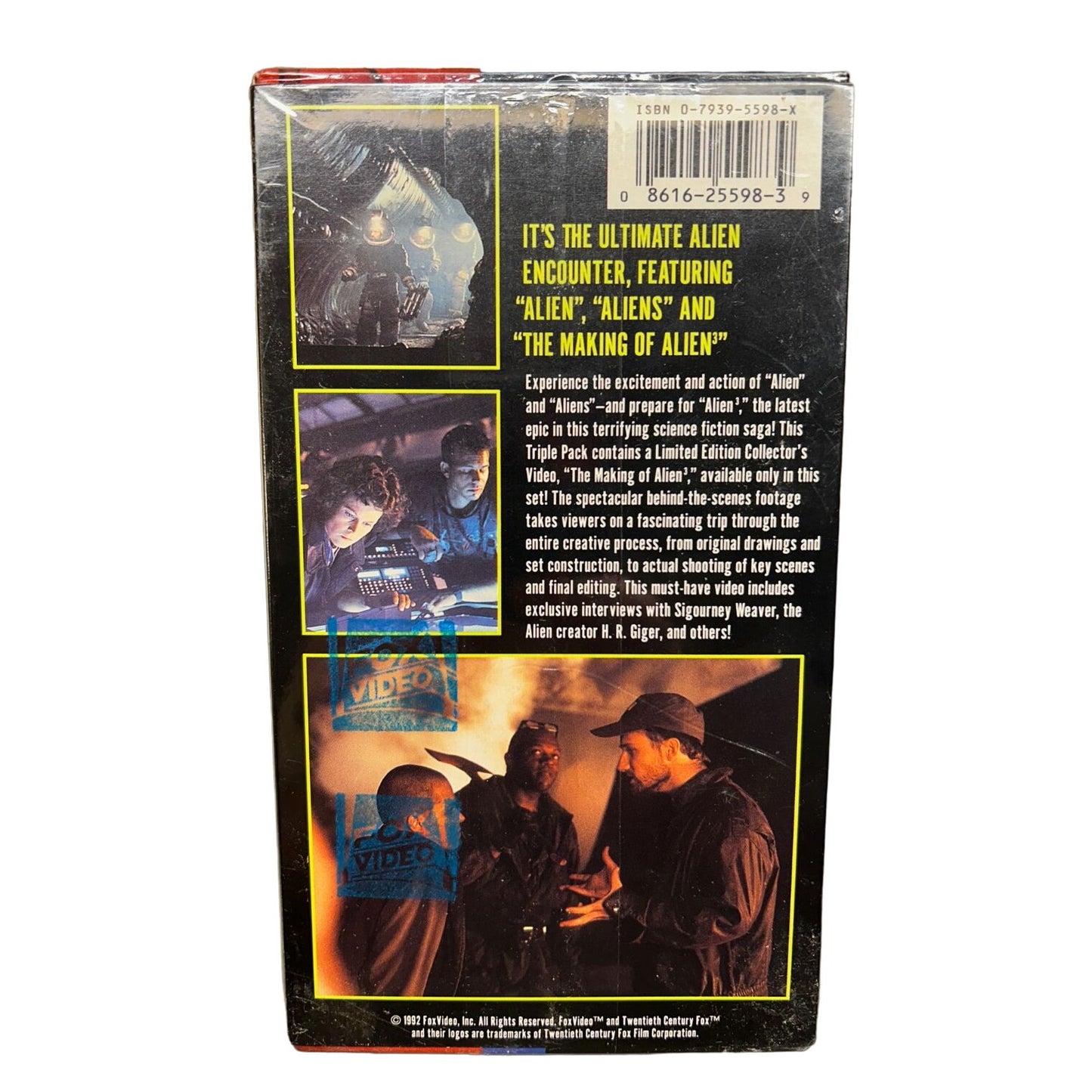 Alien Triple Pack - VHS BRAND NEW SEALED w/ Fox Video Watermarks H.R. Giger