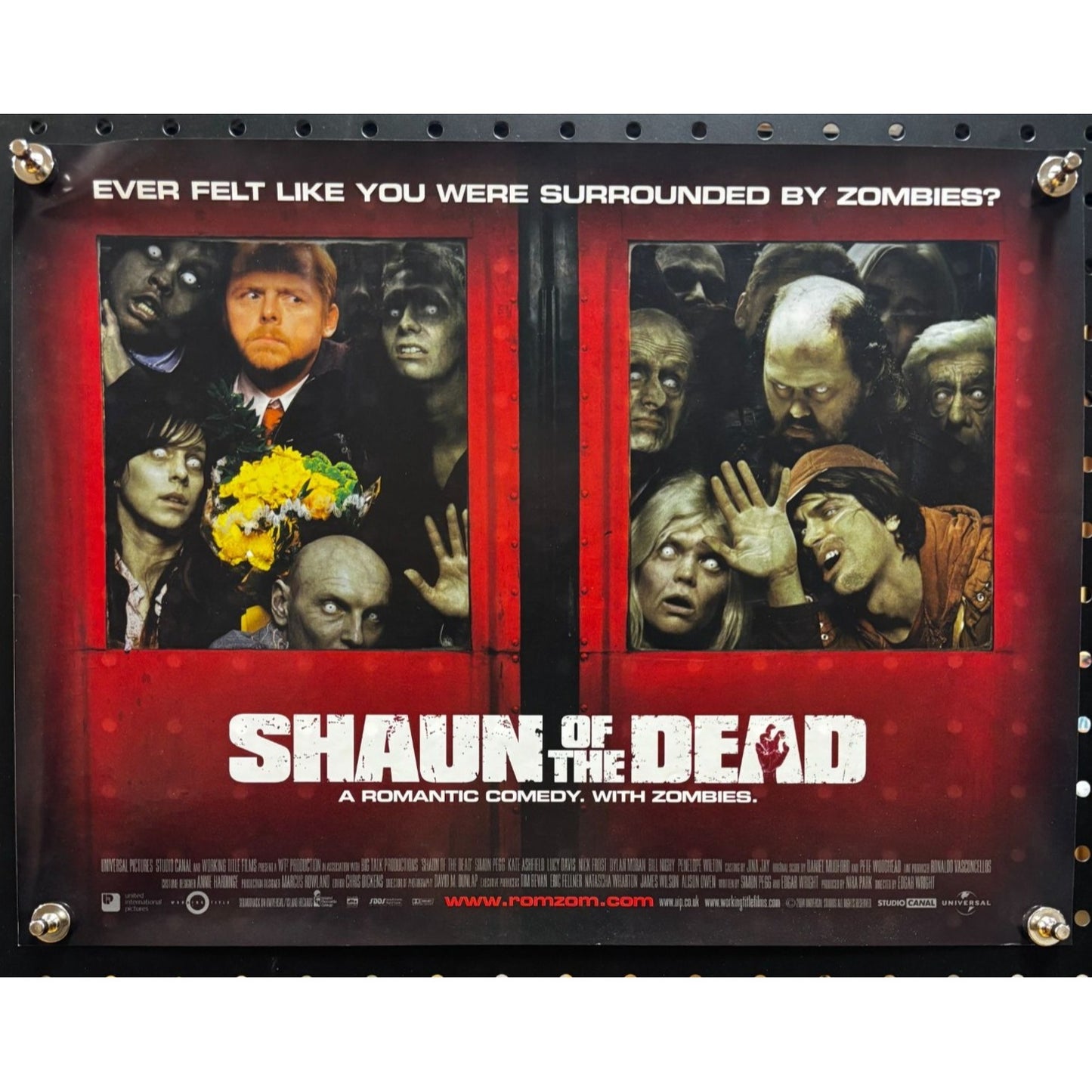 Shaun of the Dead (2004) Mini, Original Rolled Poster 12x16