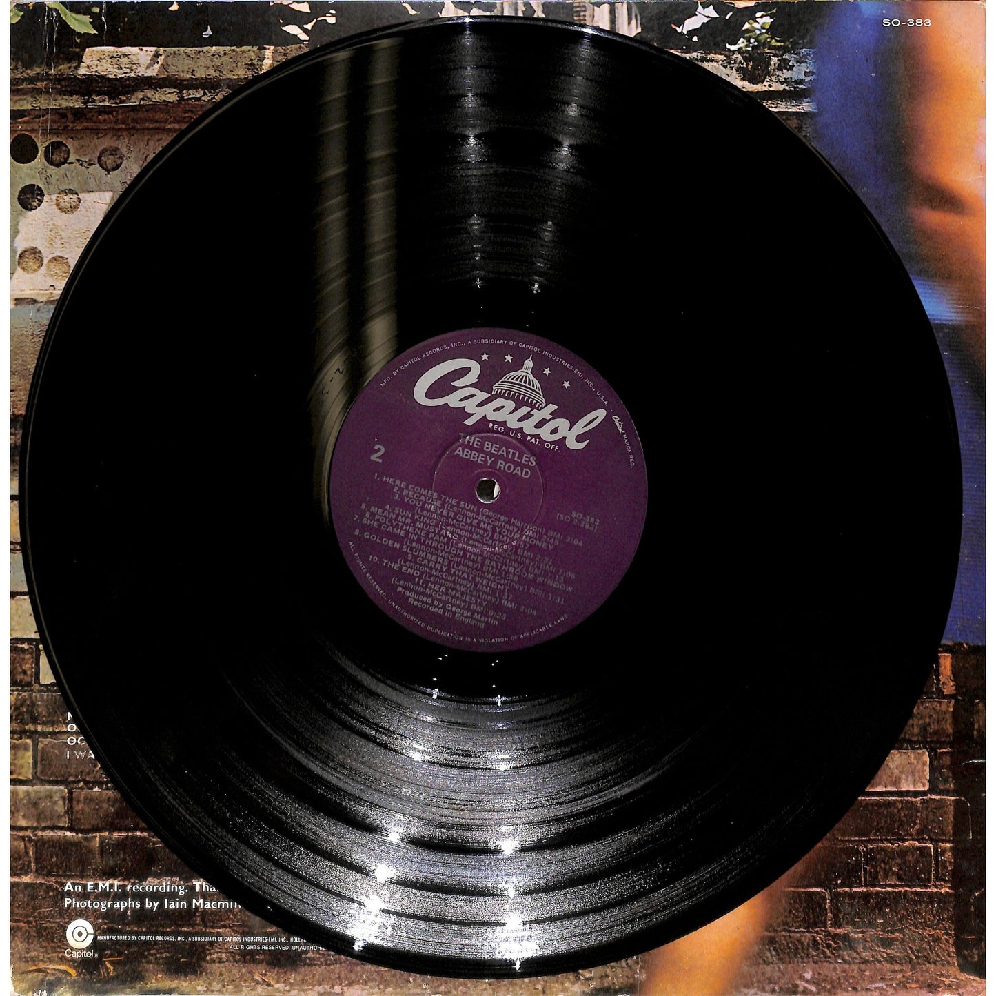 The Beatles - Abbey Road Vinyl Record SO-383