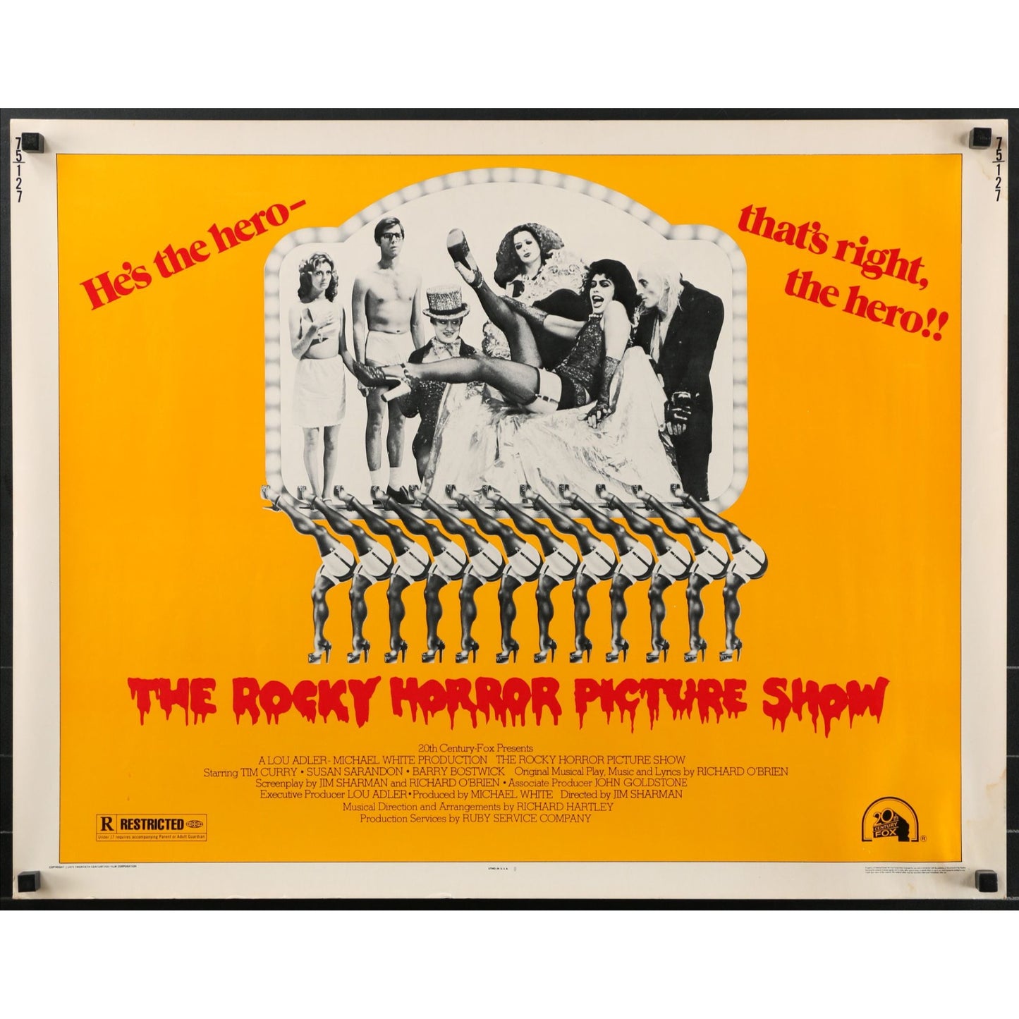 The Rocky Horror Picture Show (1975) Original Half-Sheet Movie Poster 22x28