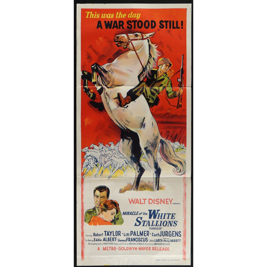 Miracle of the White Stallions (1963) Original Australian Daybill Movie Poster
