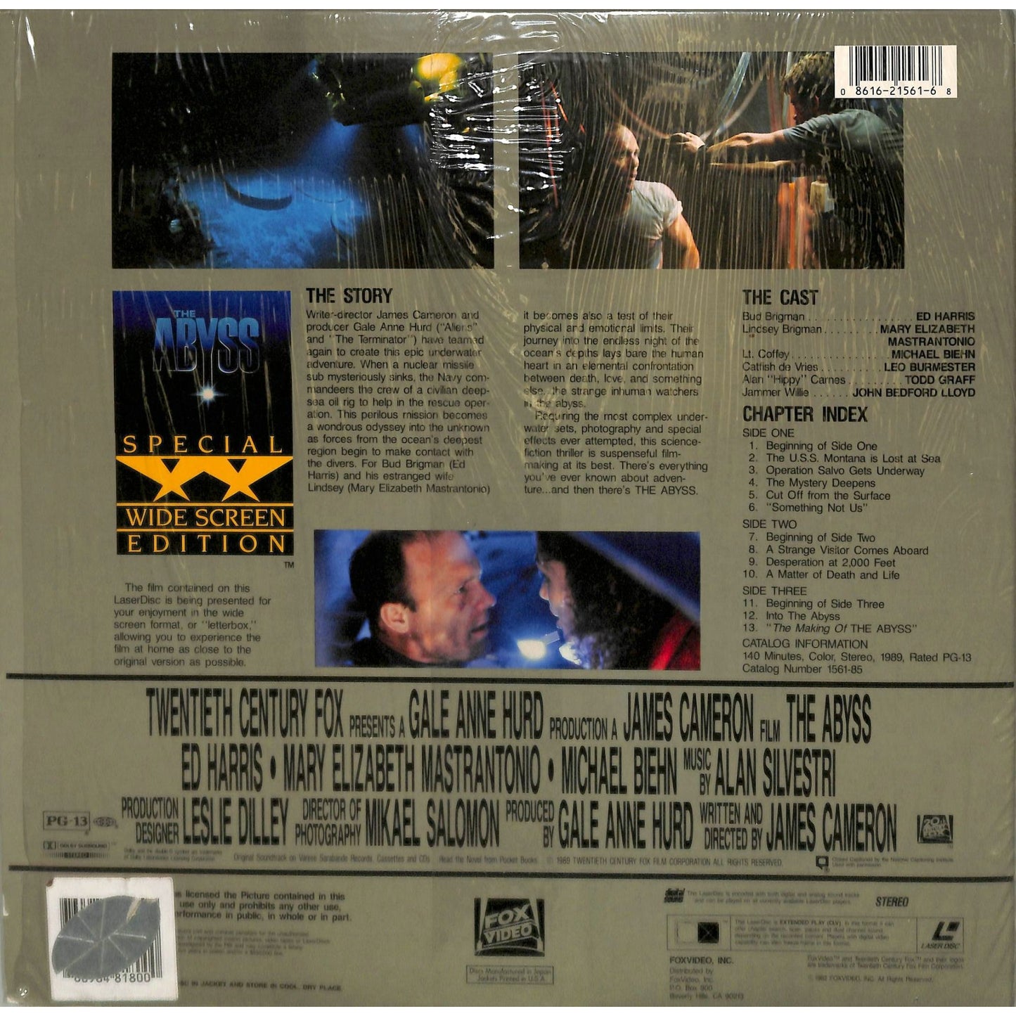 The Abyss (1989) Laserdisc