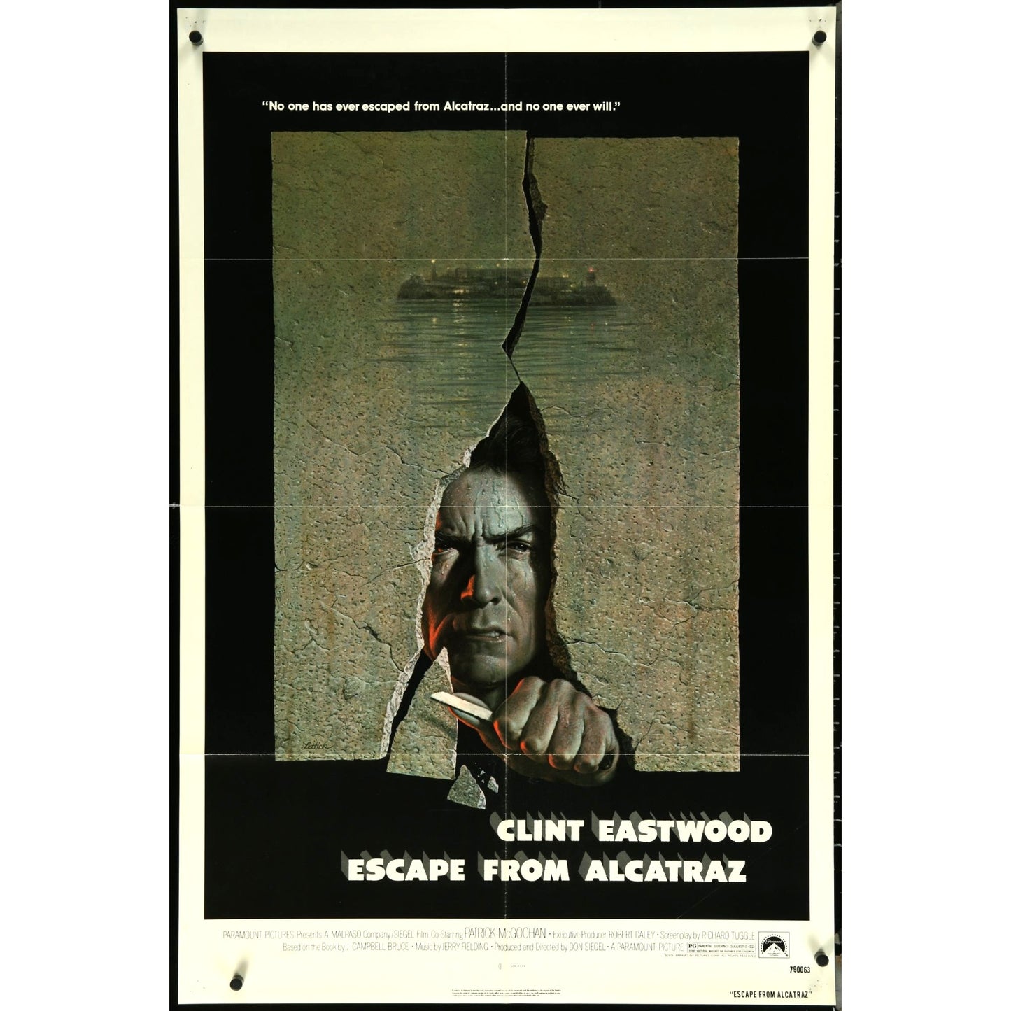 Escape From Alcatraz (1979) Original Folded Movie Poster 27x41 EM4-92