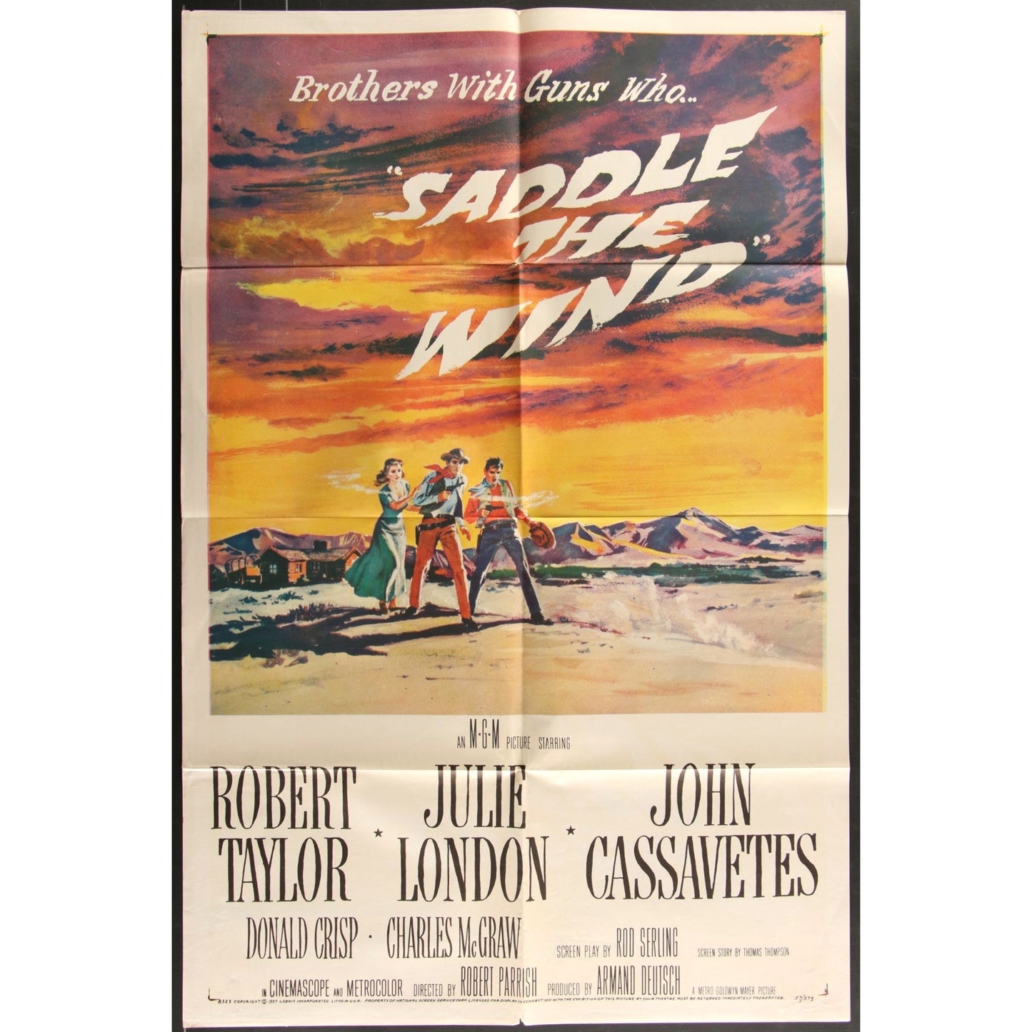 Saddle the Wind (1958) Original Movie Poster 27x41