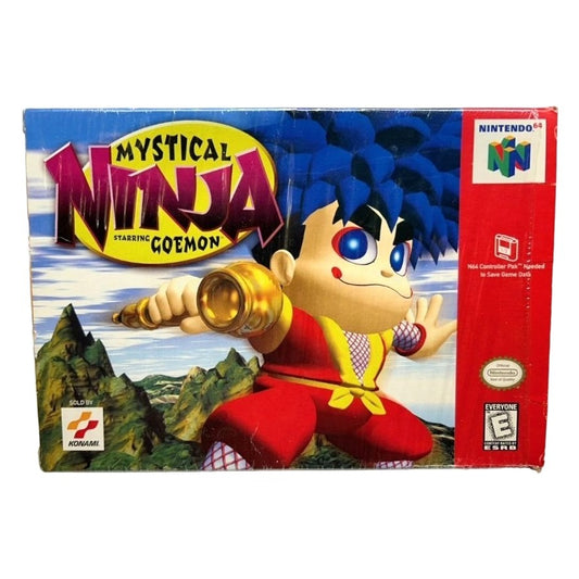 Mystical Ninja Starring Goemon (Nintendo 64, 1998) N64 With Box TESTED WORKING