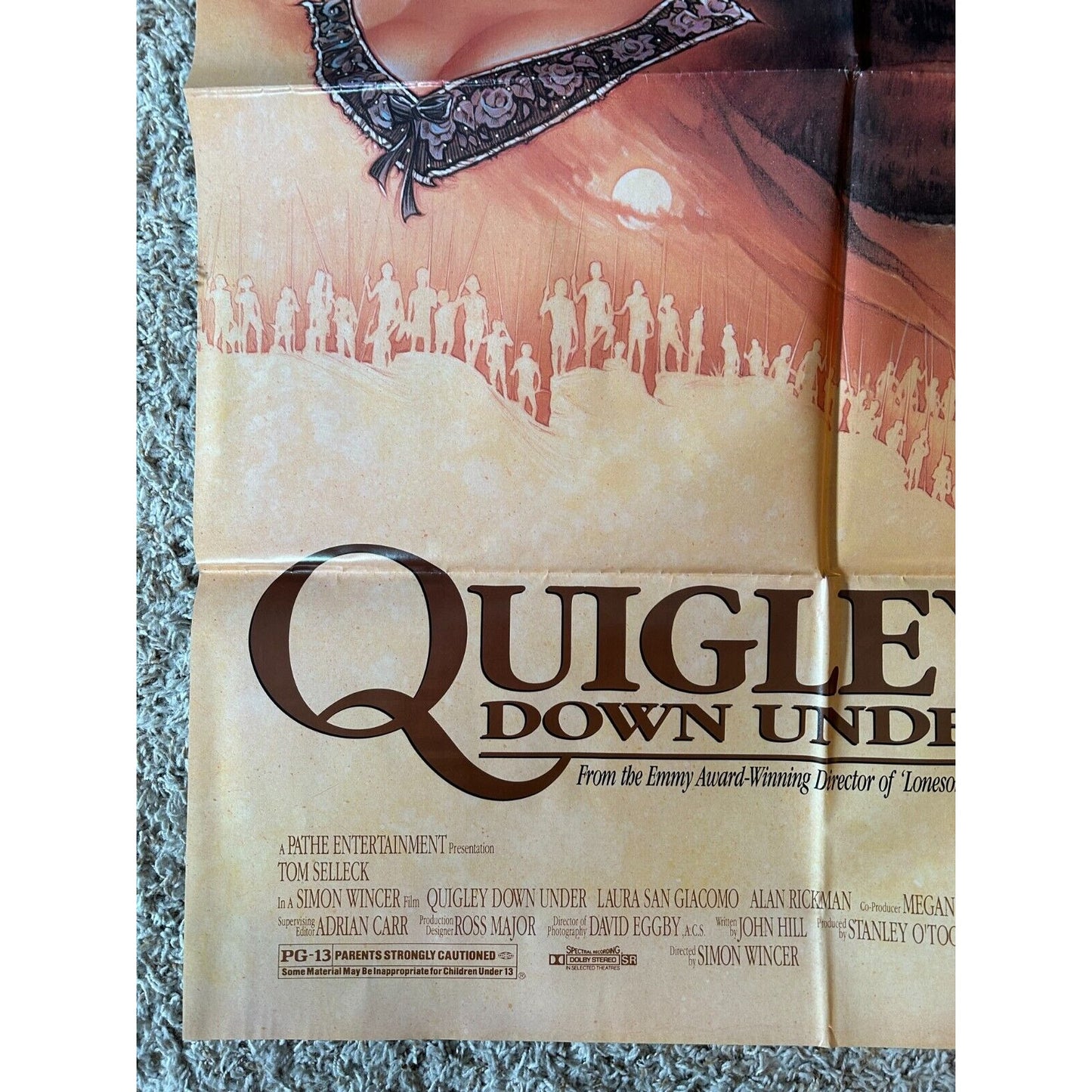 Quigley Down Under (1990) Original Movie Poster One-Sheet Folded 27x40 BP68