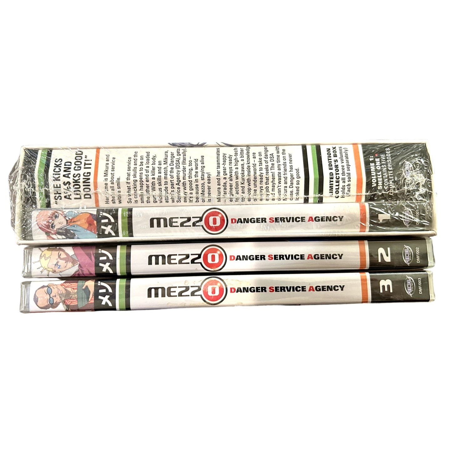 Mezzo Danger Service Agency (2004) Complete DVD Set Volume 1-3 Incl. Starter Box