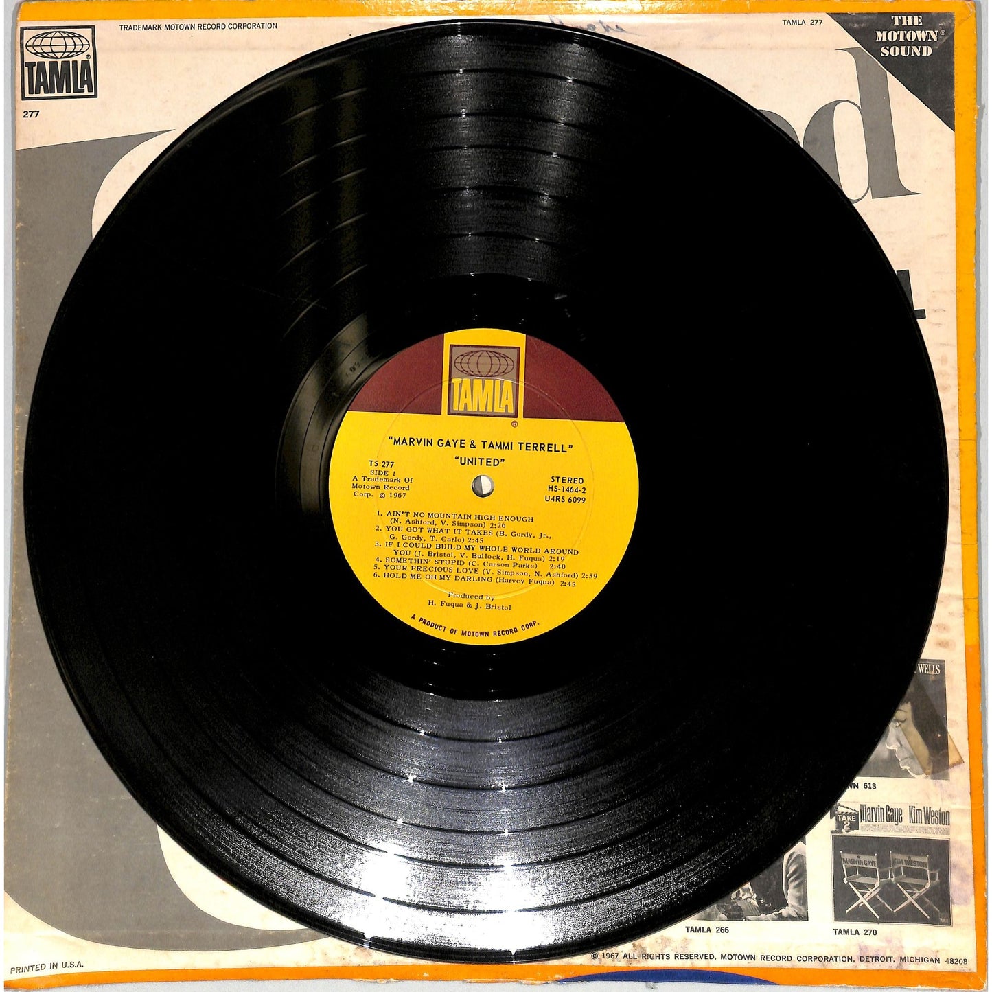 Marvin Gaye and Tammi Terell - United Vinyl Record TS 277