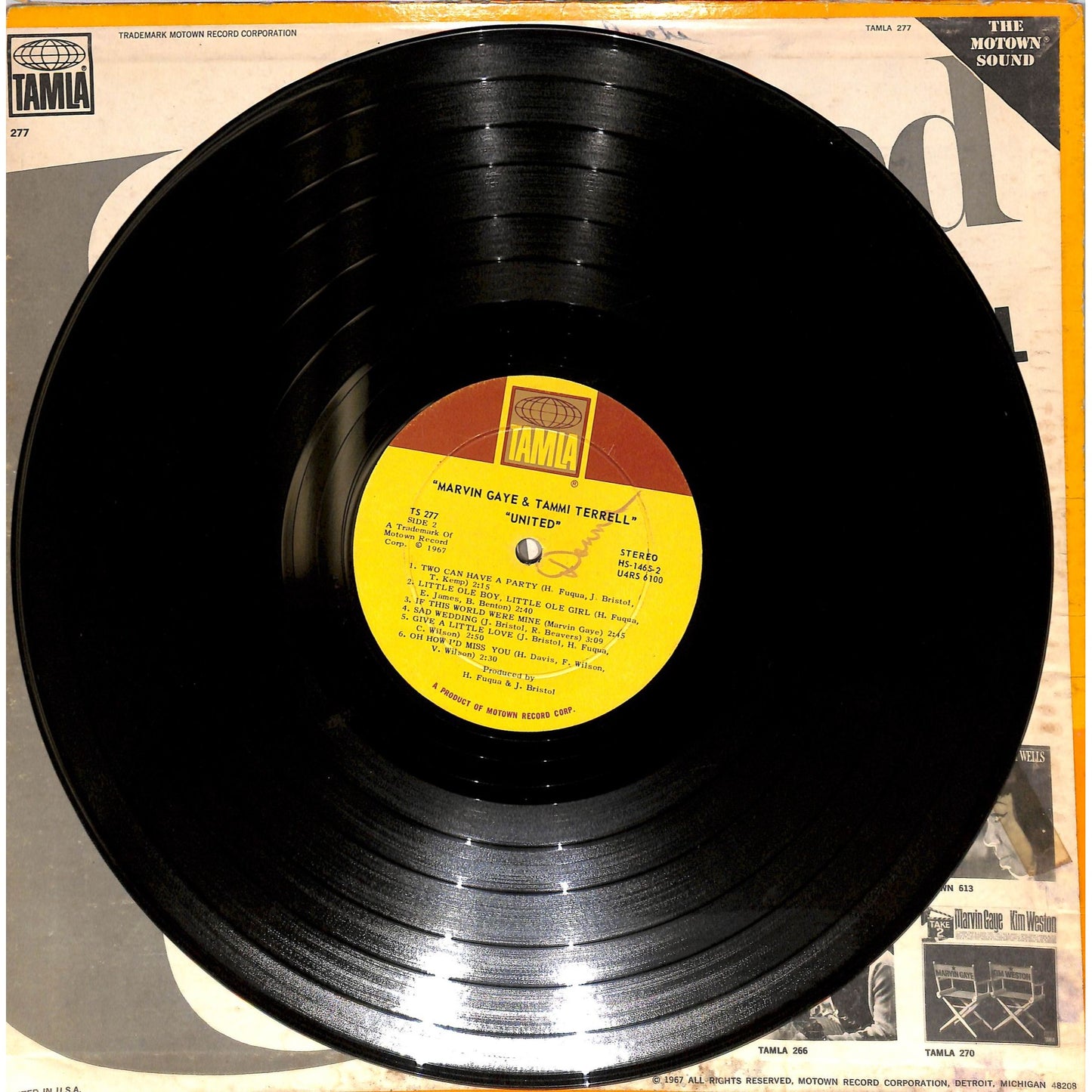 Marvin Gaye and Tammi Terell - United Vinyl Record TS 277