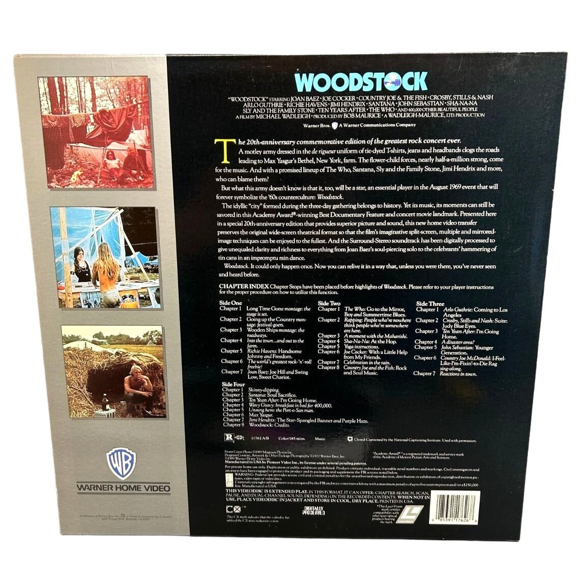 Woodstock (LASERDISC, 1989) Warner Home Video