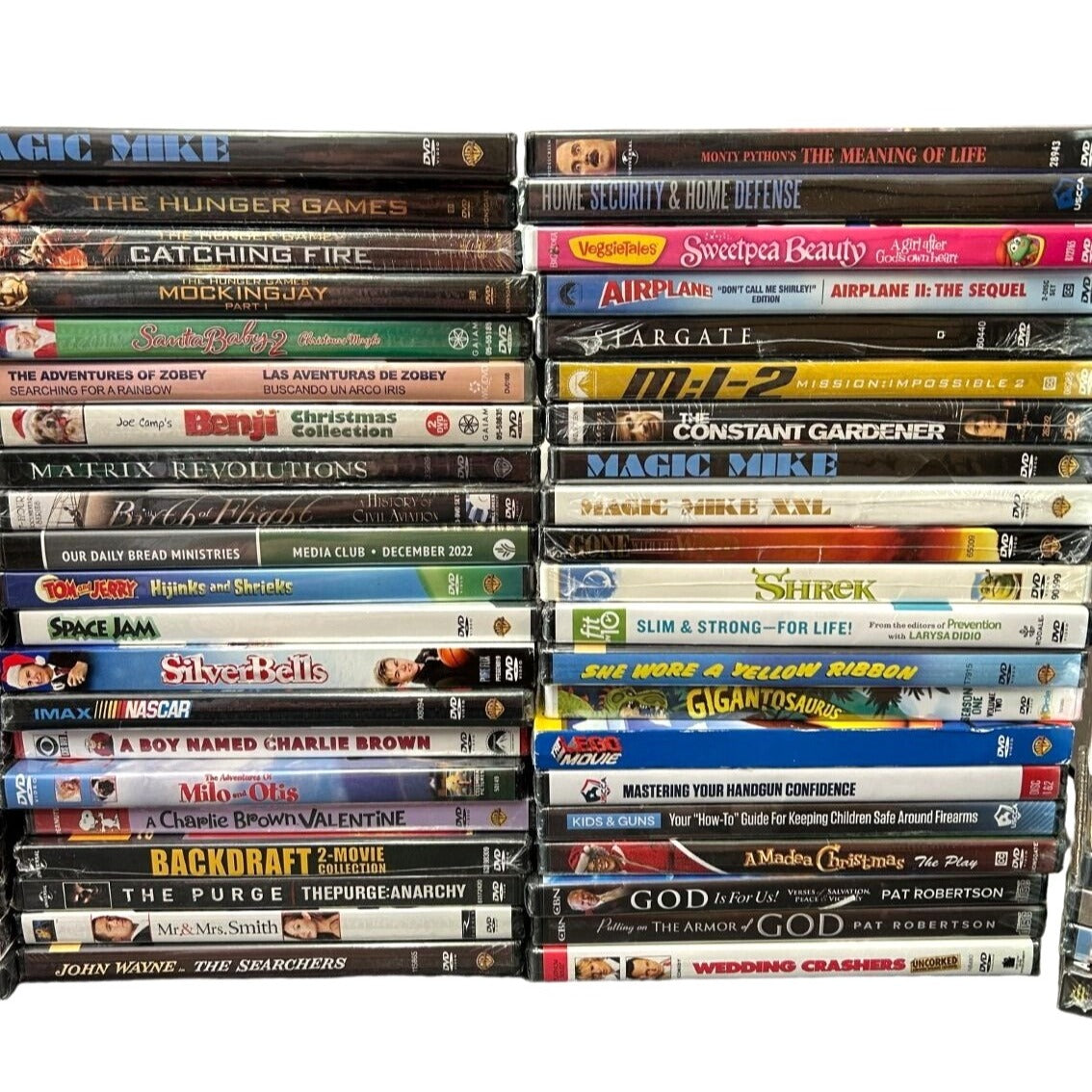 BULK LOT 105 Brand New Sealed DVDs Movies, TV, Documentaries Multi-Genre SG2-6