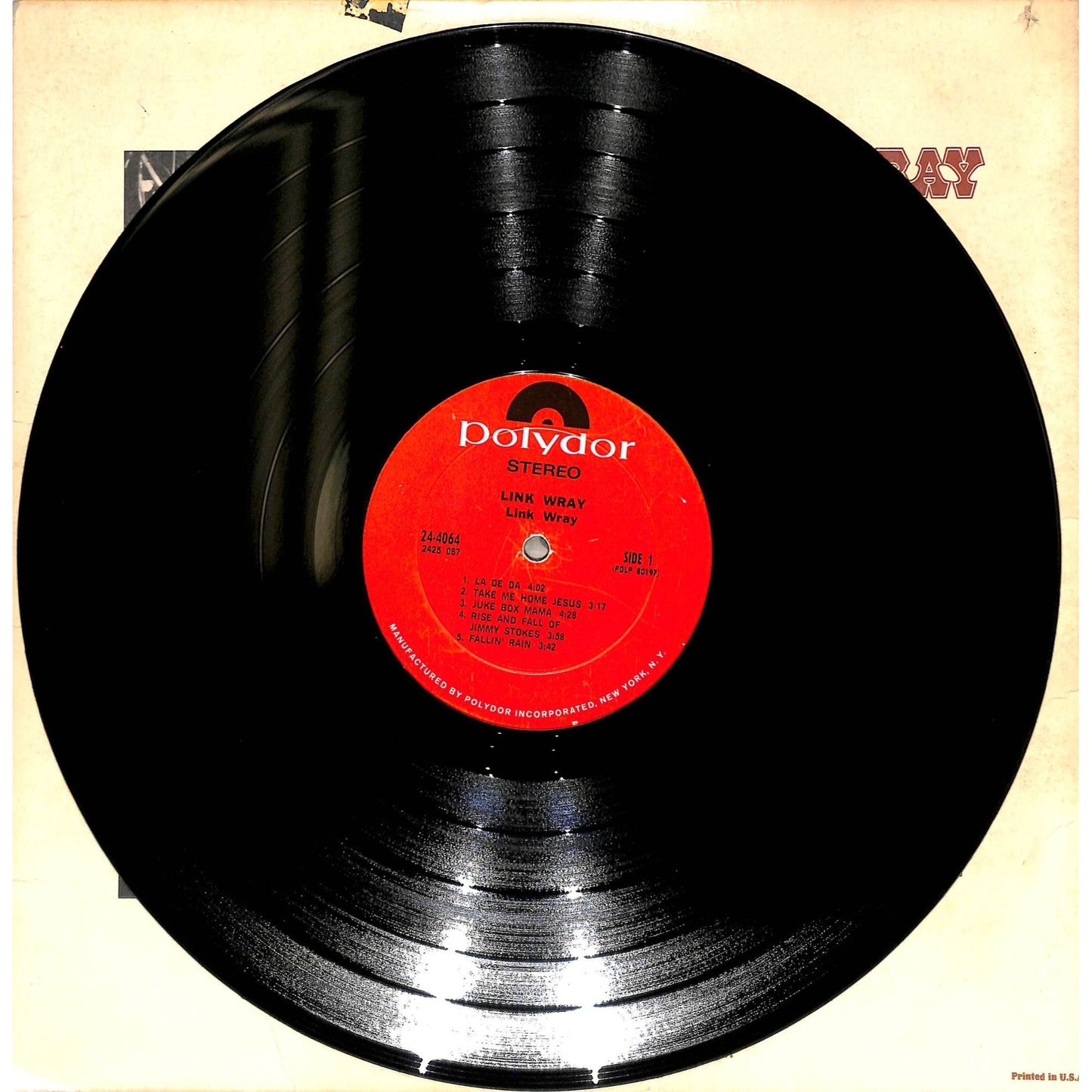 Link Wray Self-Titled Vinyl Record 24-4064