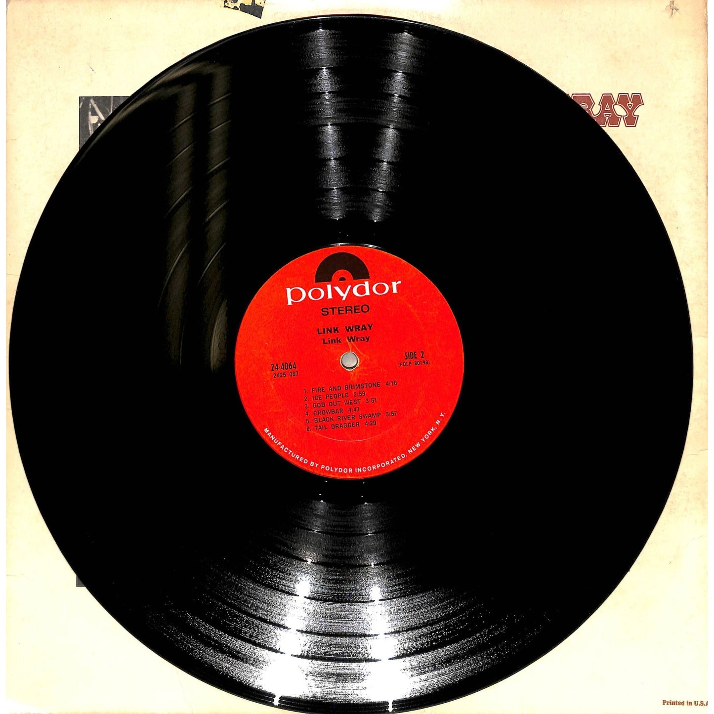 Link Wray Self-Titled Vinyl Record 24-4064