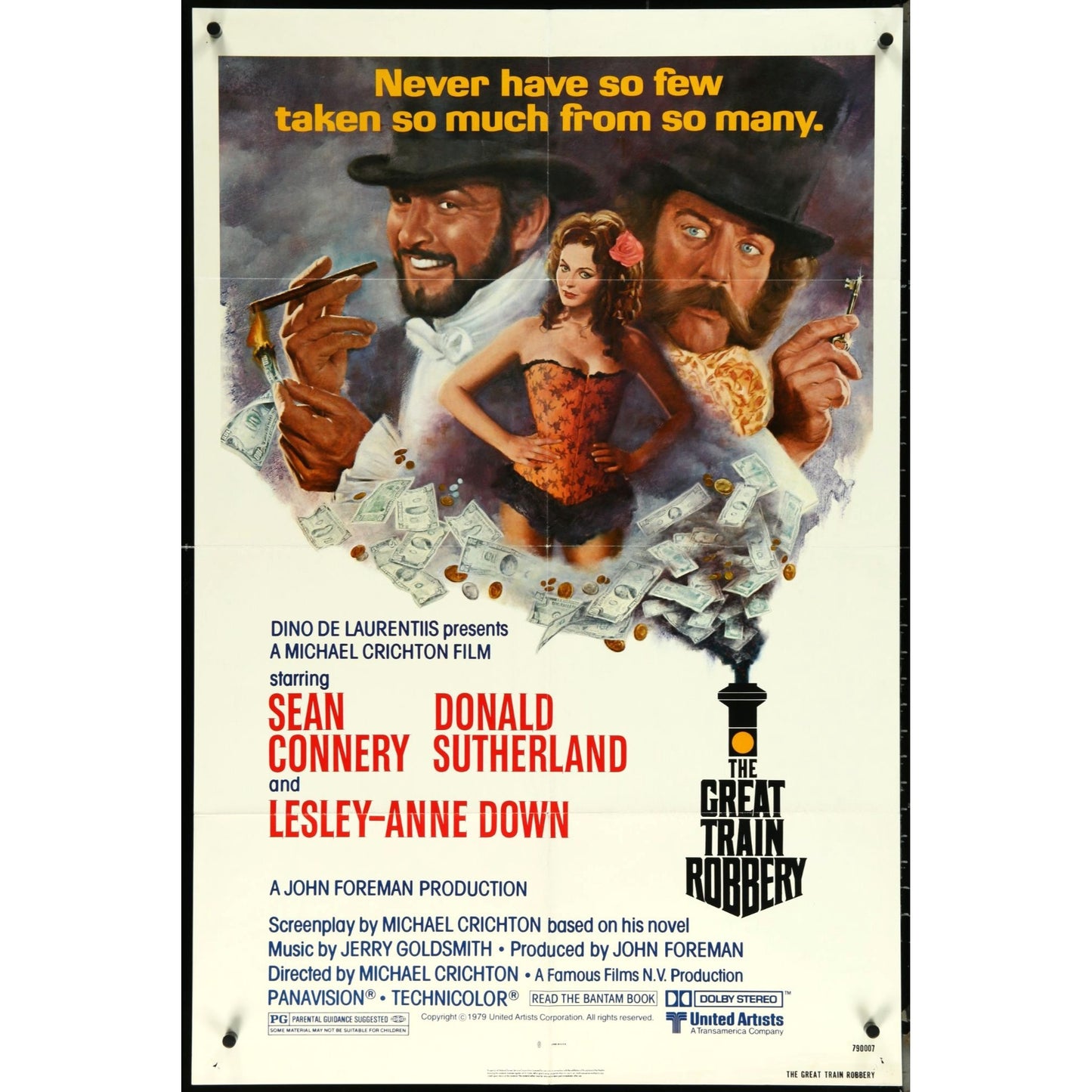 The Great Train Robbery (1978) Original Folded Movie Poster 27x41 EM4-103
