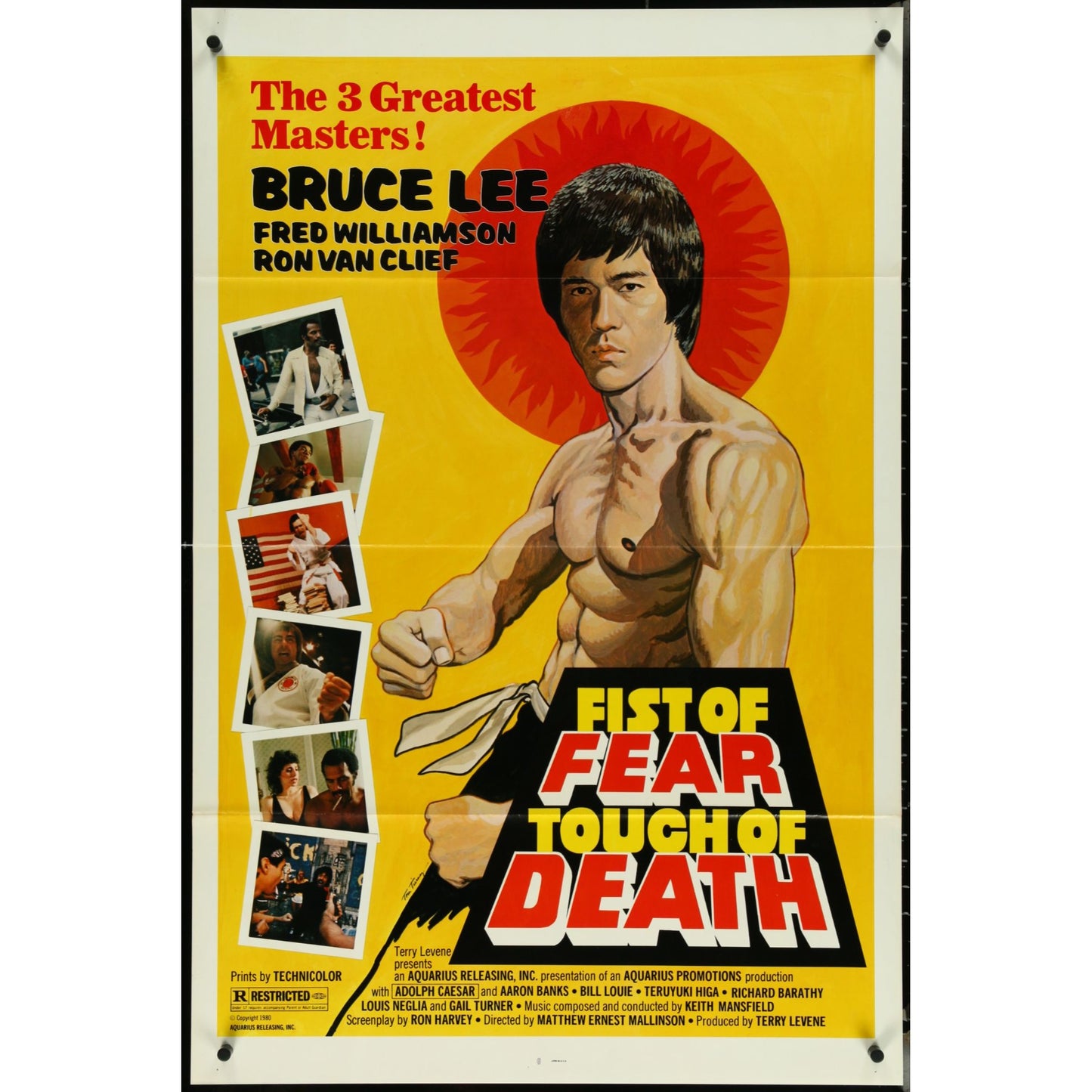 Lot of 32 Tri-Folded Kung-Fu One-Sheet Original Movie Posters 70s & 80s EM2A12
