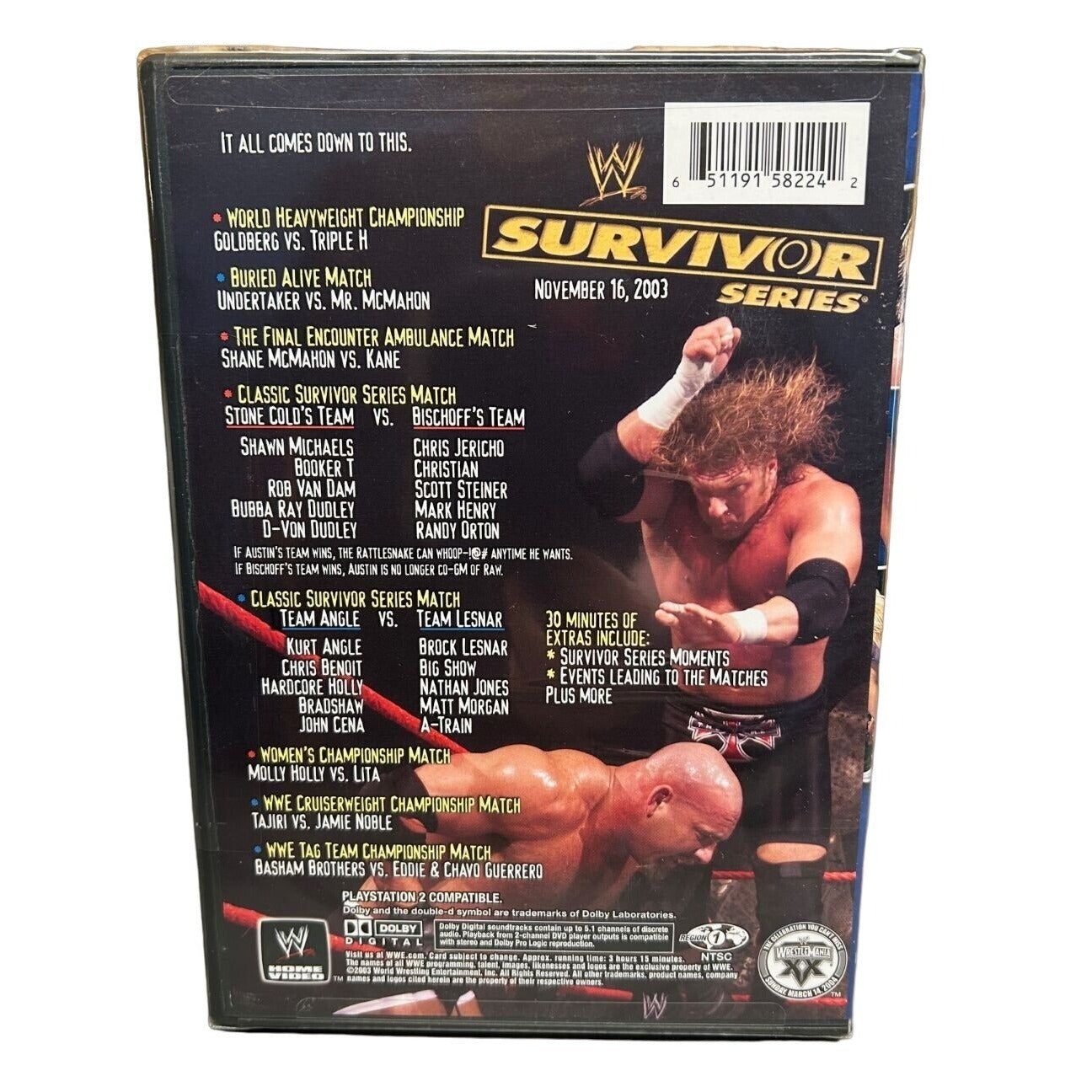 WWE - Survivor Series 2003 A Fall From Grace (DVD) BRAND NEW Goldberg Triple H