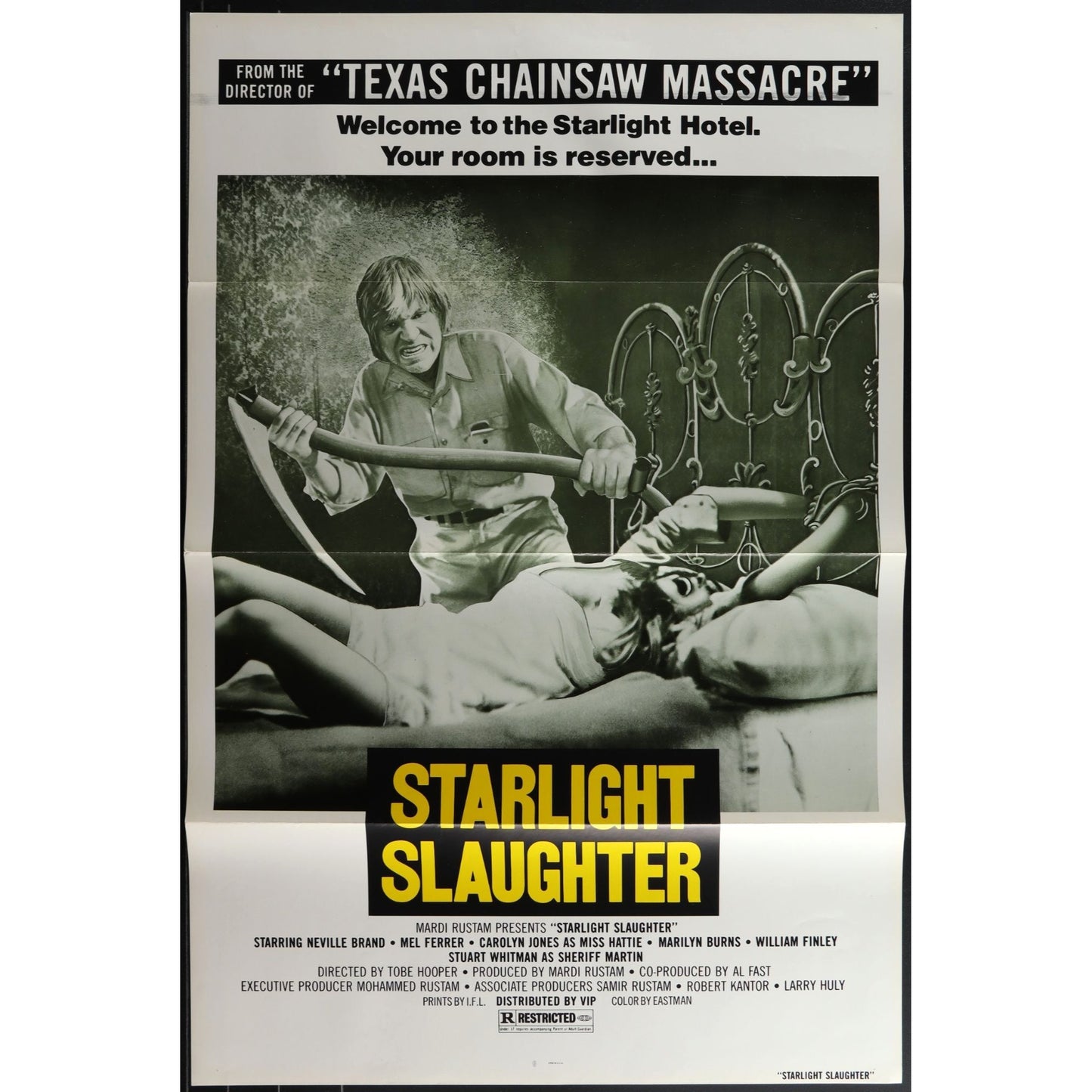 Starlight Slaughter (1977) Original Movie Poster Folded 27x41 EM8-518