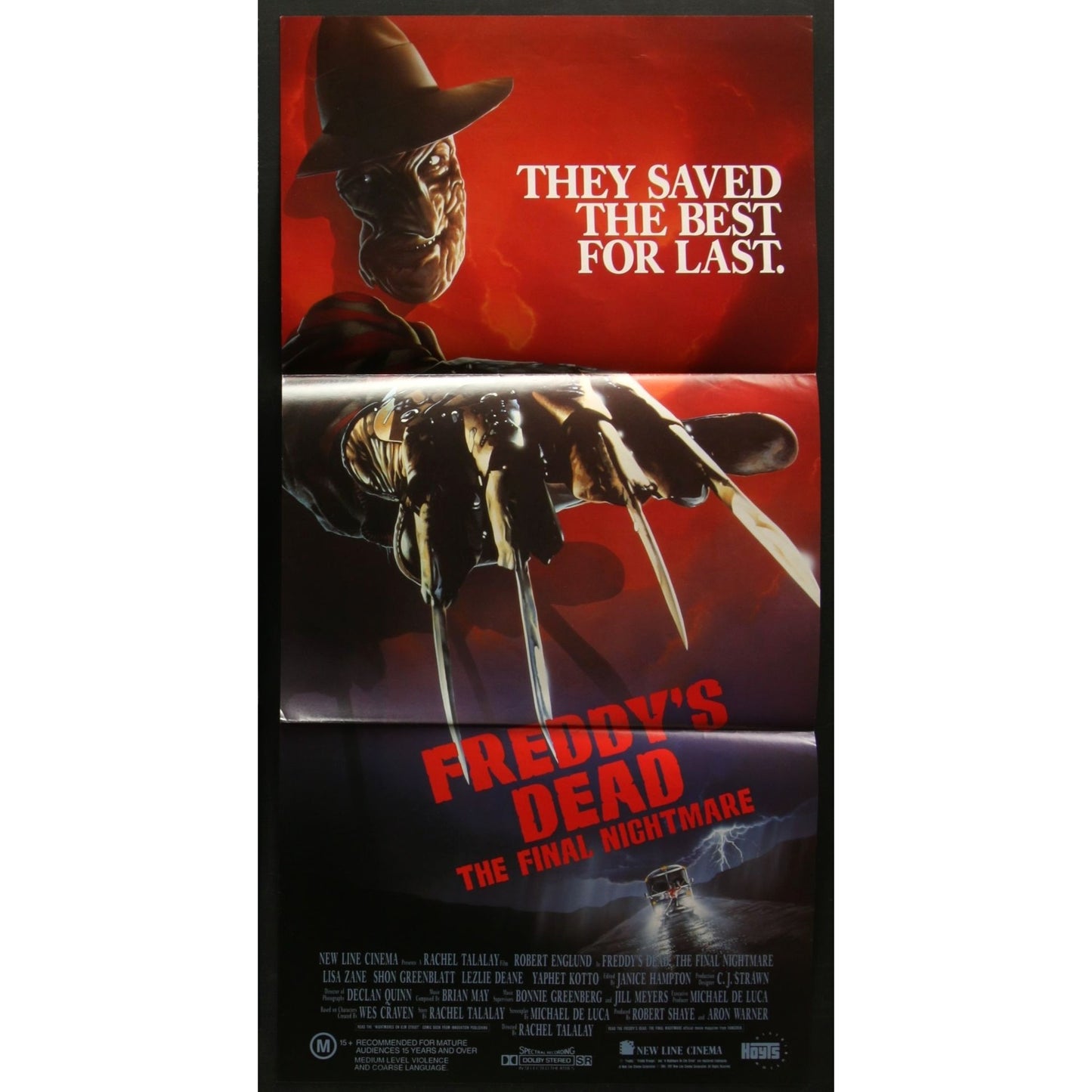 Freddy's Dead: The Final Nightmare (1991) Original Day Bill Movie Poster