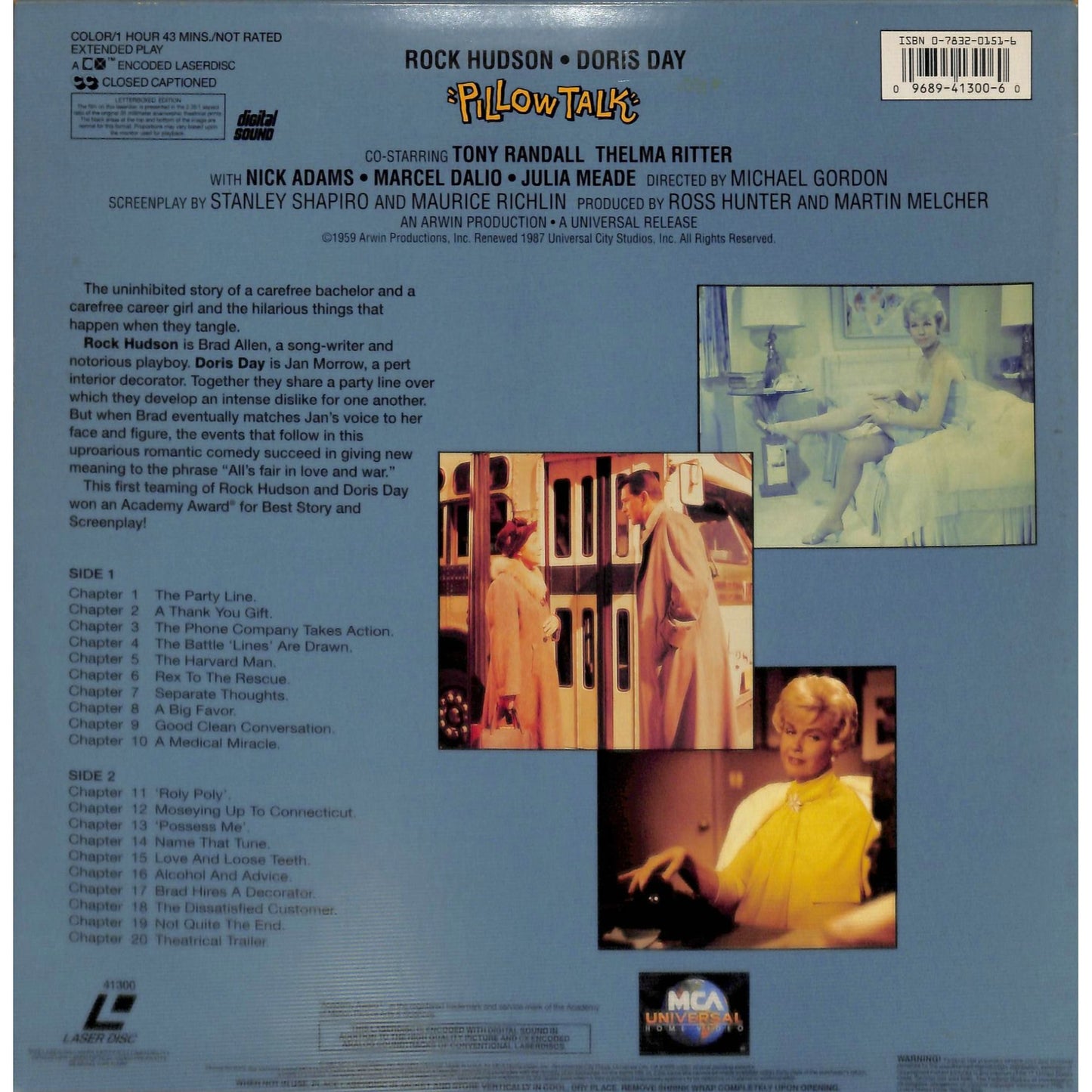 PillowTalk (1959) Laserdisc Video