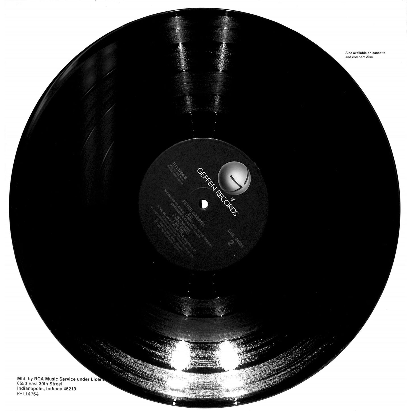 Peter Gabriel - So Vinyl Record GHS 24088