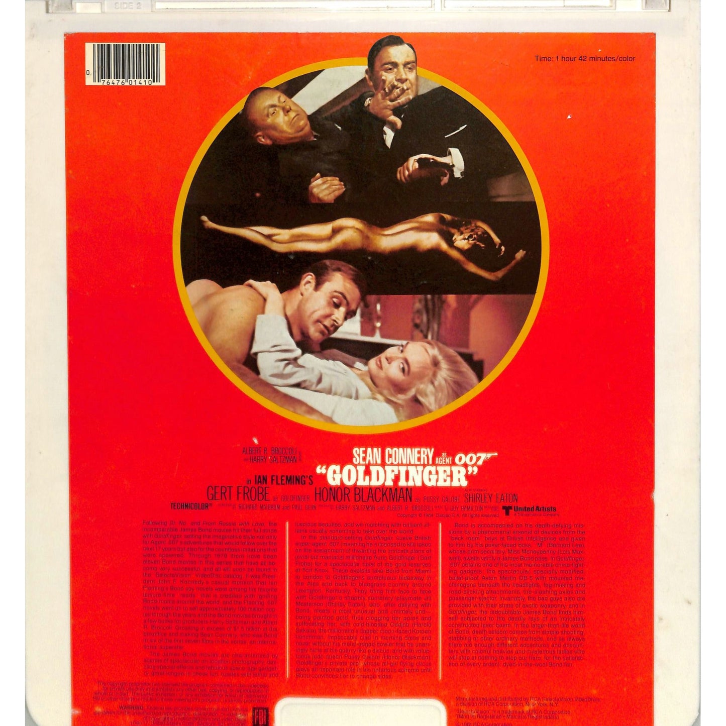 Goldfinger (1964) Vintage CED Videodisc