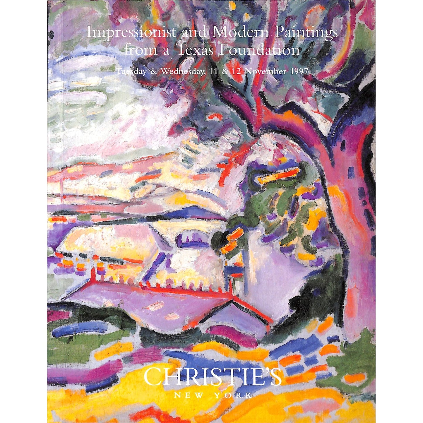 Christie's Impressionist and Modern Auction Catalog November 11-12, 1997