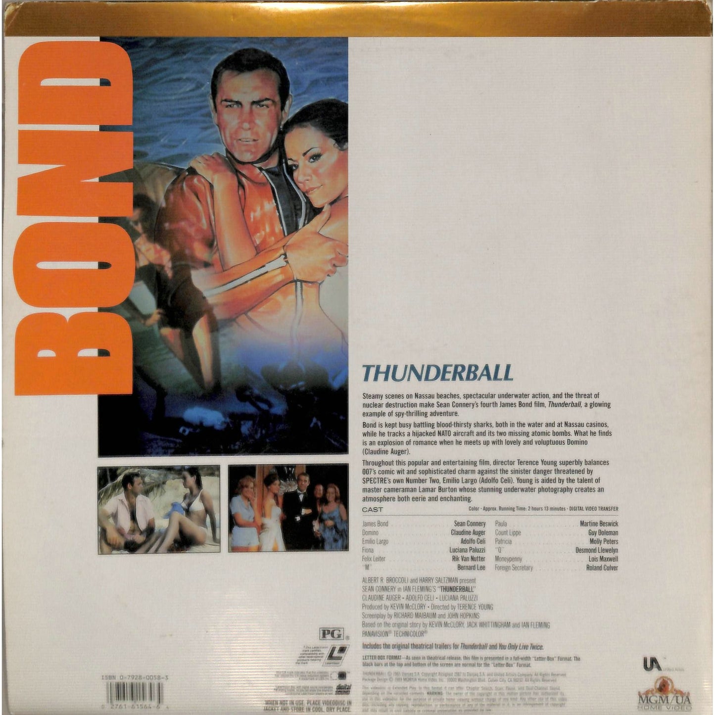 Thunderball (1965) Laserdisc Video