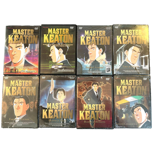 Master Keaton Vol. 1-8 Complete Anime Series DVDs (Rare) Vol. 3-8 STILL SEALED!