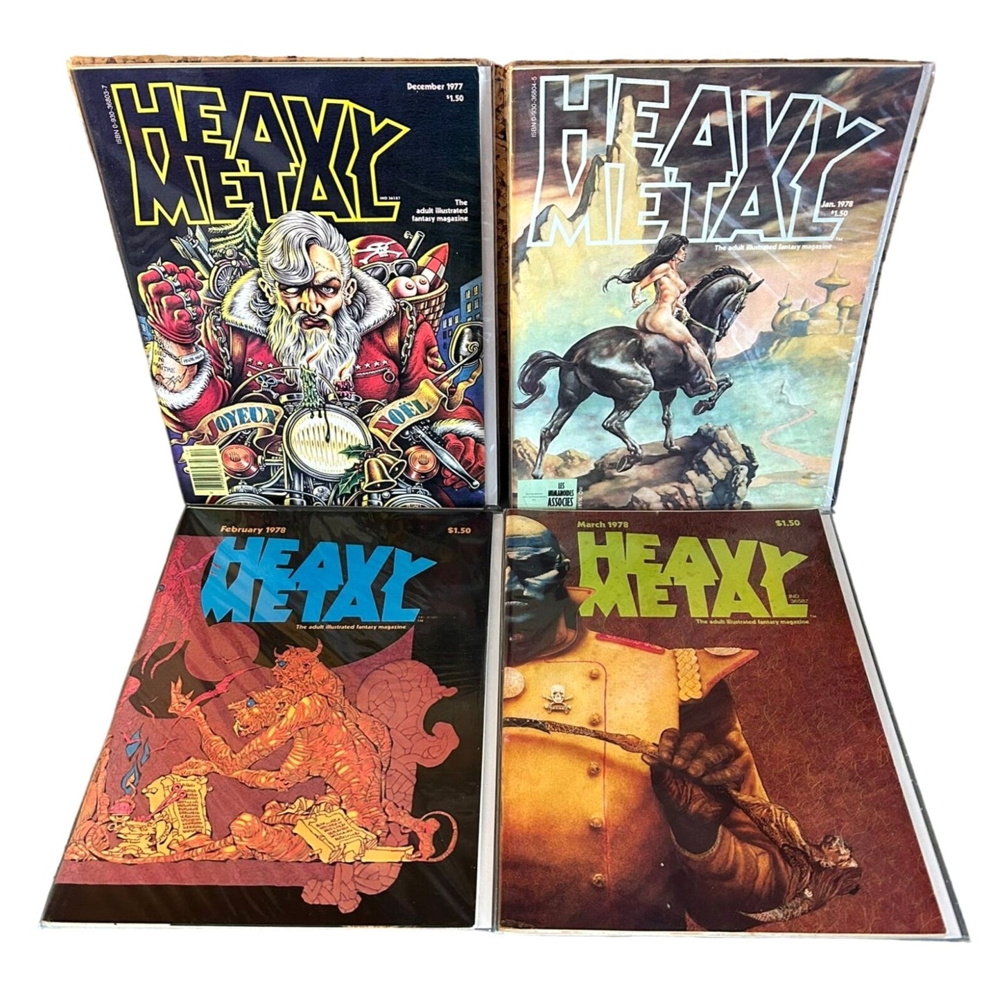 Heavy Metal Magazine - Full Run Apr. 1977 - July 1981 #1-52 Ex. Cond. Boarded