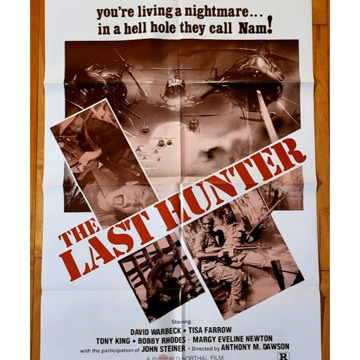 The Last Hunter (1980) Original Movie Poster 27x41 Folded Warbeck, Farrow