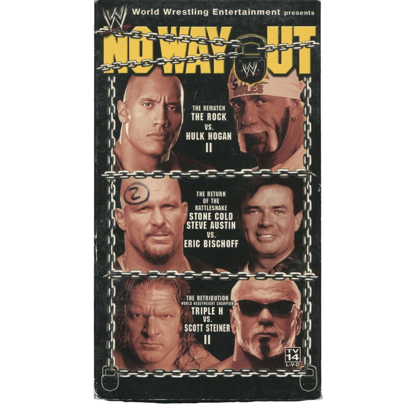 WWE: No Way Out (2003) Wrestling VHS Tape - The Rock VS Hulk Hogan