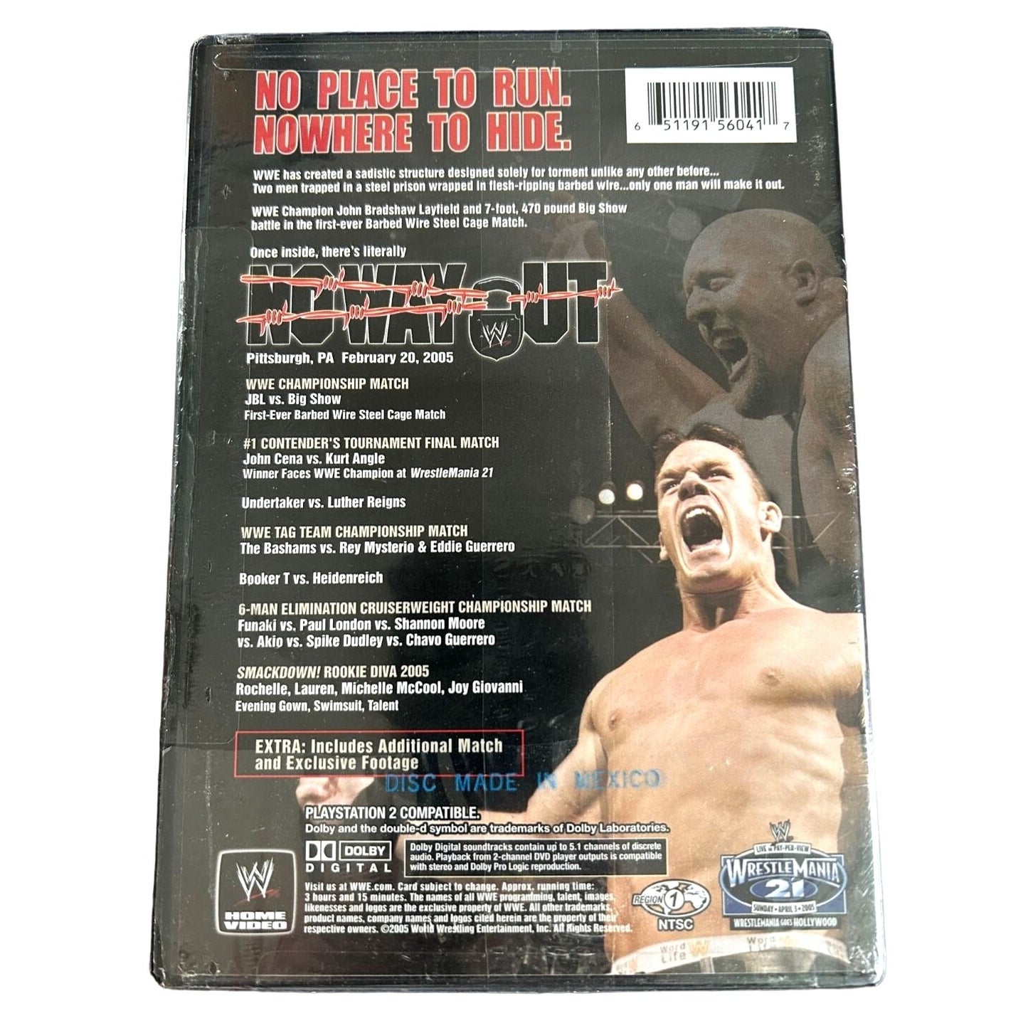 WWE - No Way Out 2005 (DVD, 2005) BRAND NEW SEALED John Cena Big Show Undertaker