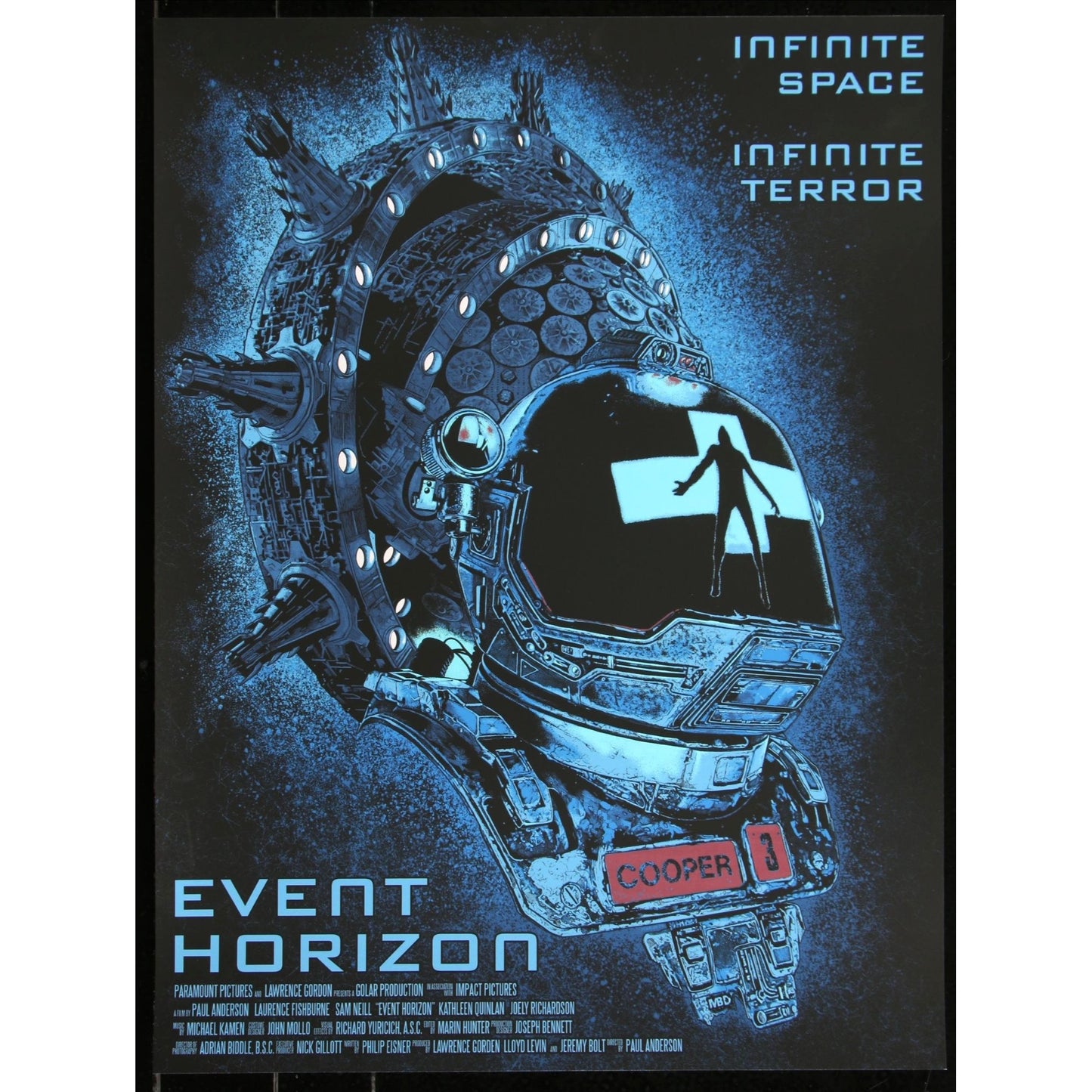 EVENT HORIZON 18x24 art print by Mark Richards #42/125 blacklight art 2021