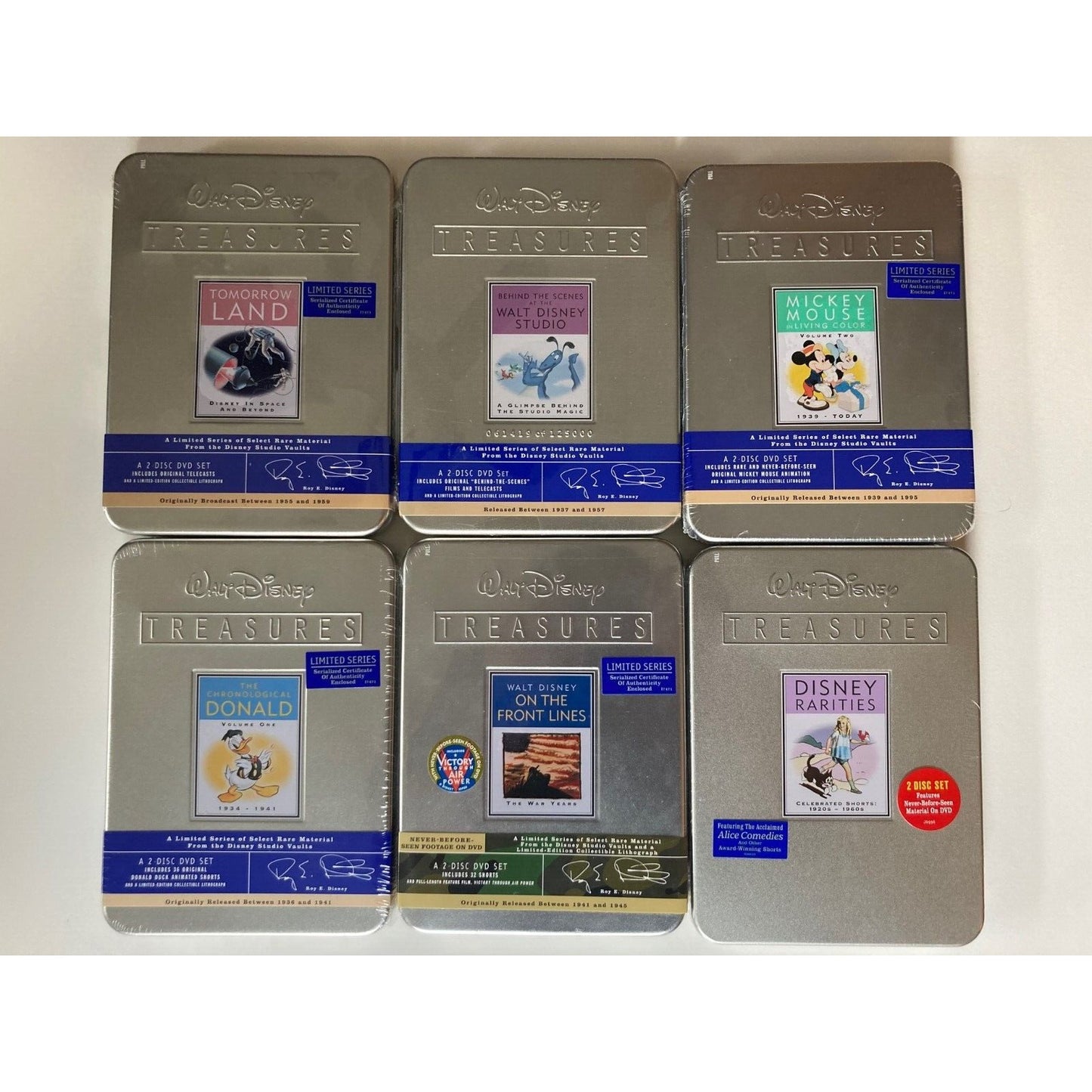 Walt Disney Treasures ALL 30 DVD TITLES - BRAND NEW CONDITION - PLUS AUTOGRAPHS!