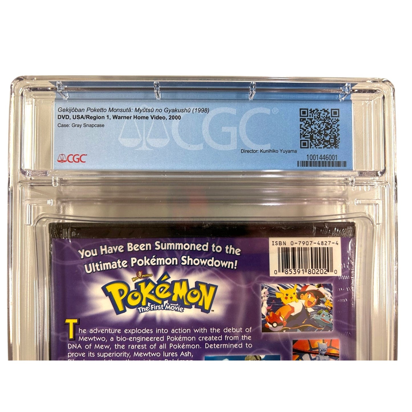 Pokémon: The First Movie - Mewtwo Strikes Back DVD (2000) CGC 9.6 Sealed A+