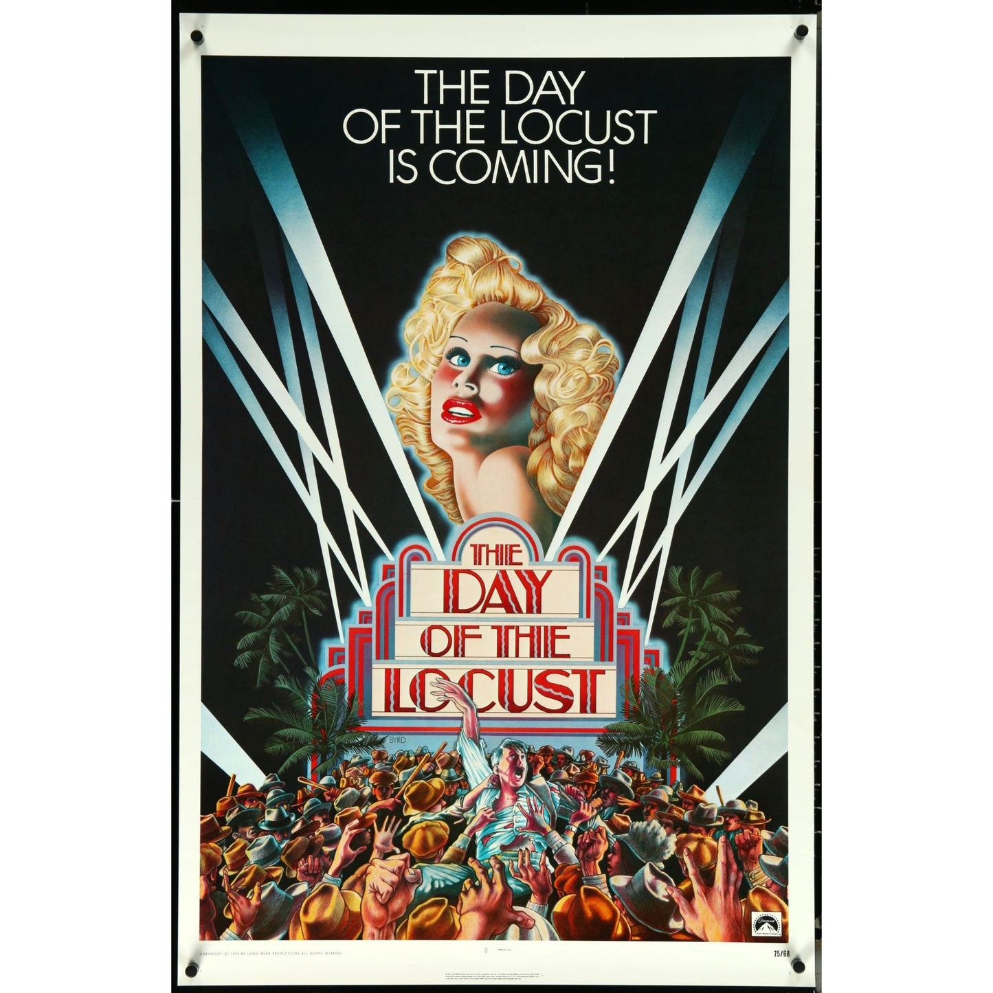 The Day of the Locust (1975) Original Advance Movie Poster 27x41 SS Rolled