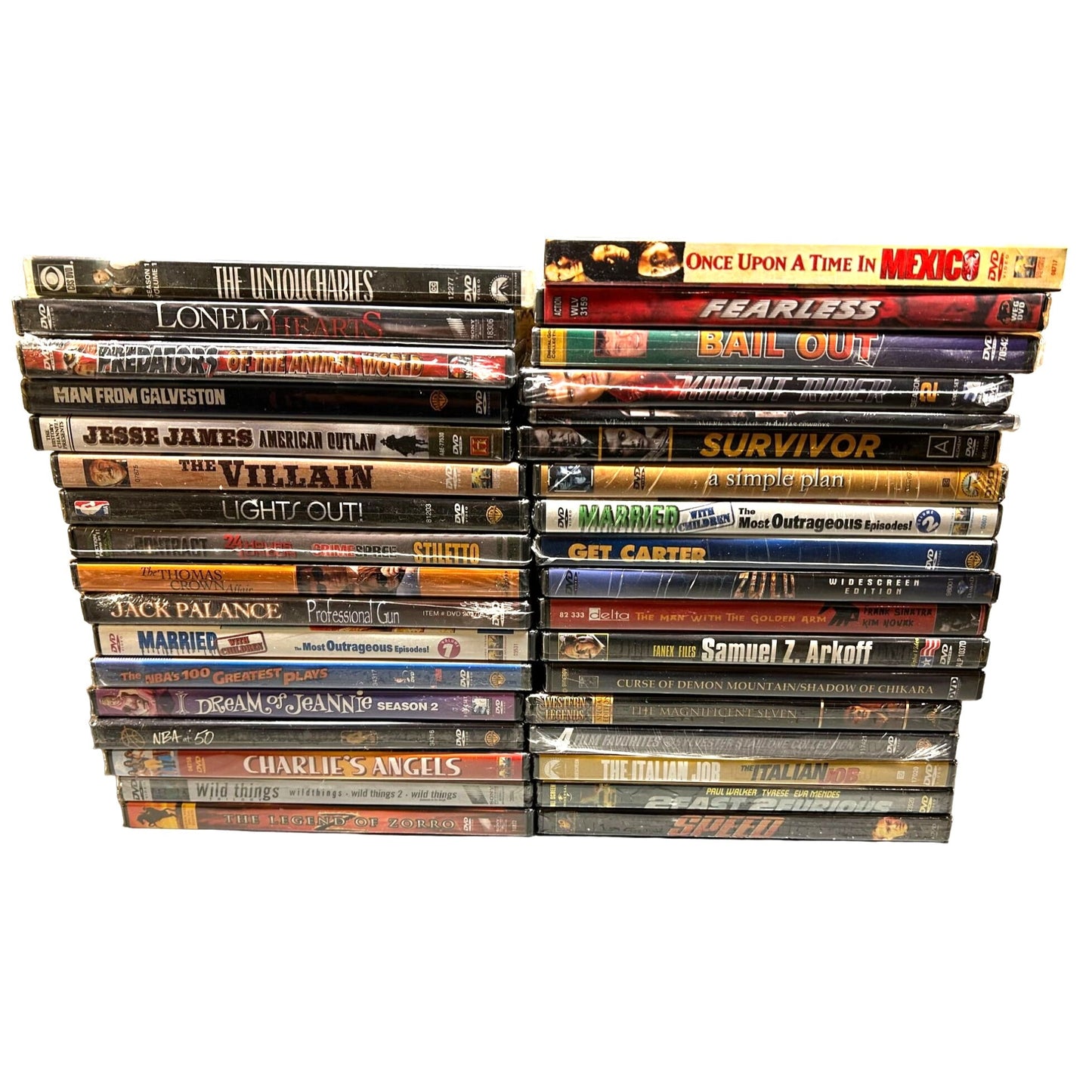 BULK LOT 67 BRAND NEW SEALED DVDS various genres SJ2