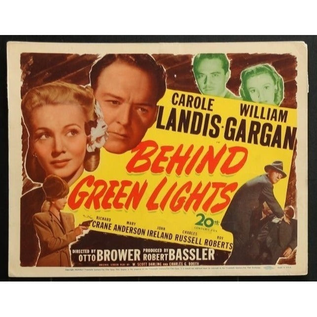 Behind Green Lights (1946) Original Lobby Card Movie Poster 11x14