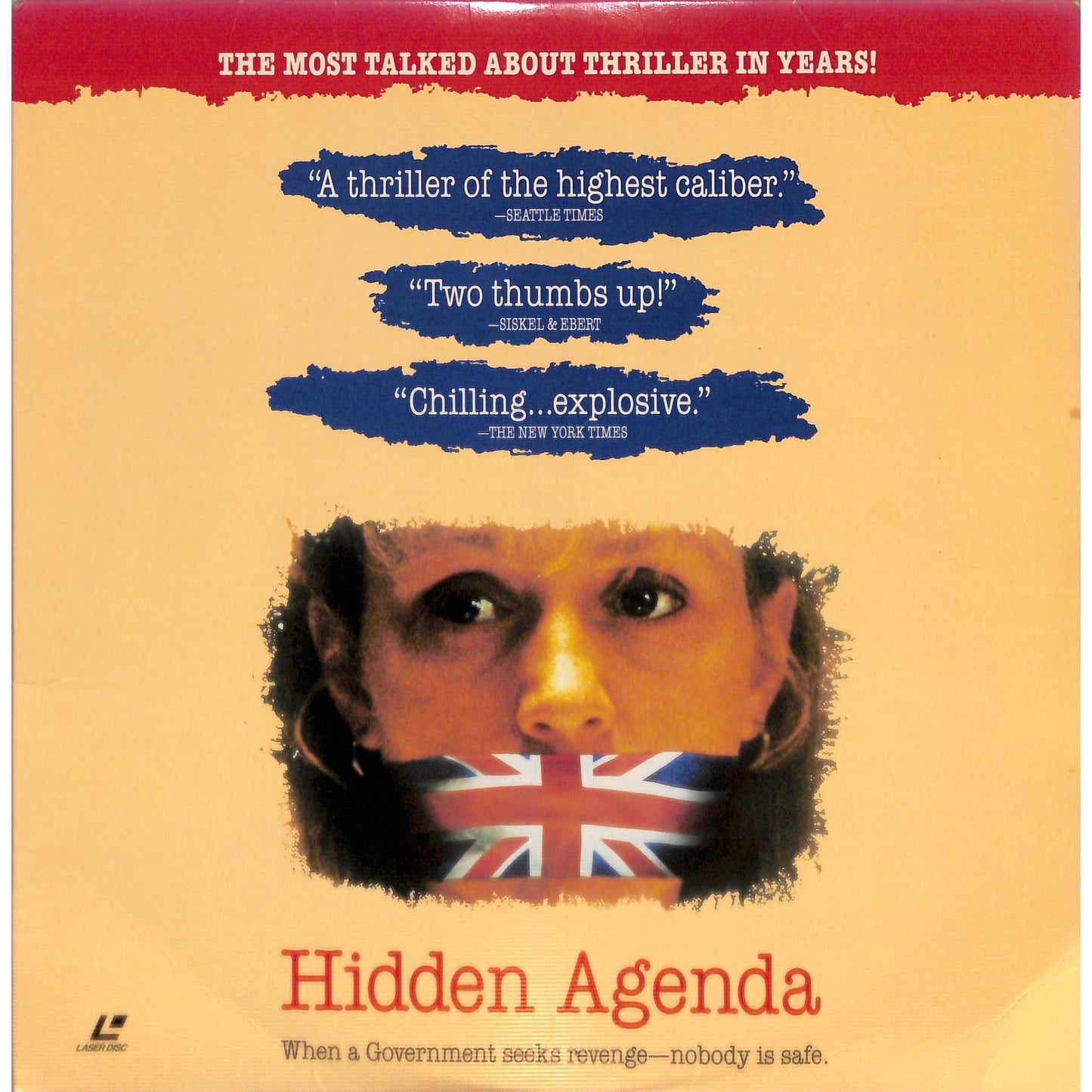 Hidden Agenda (1990) Laserdisc